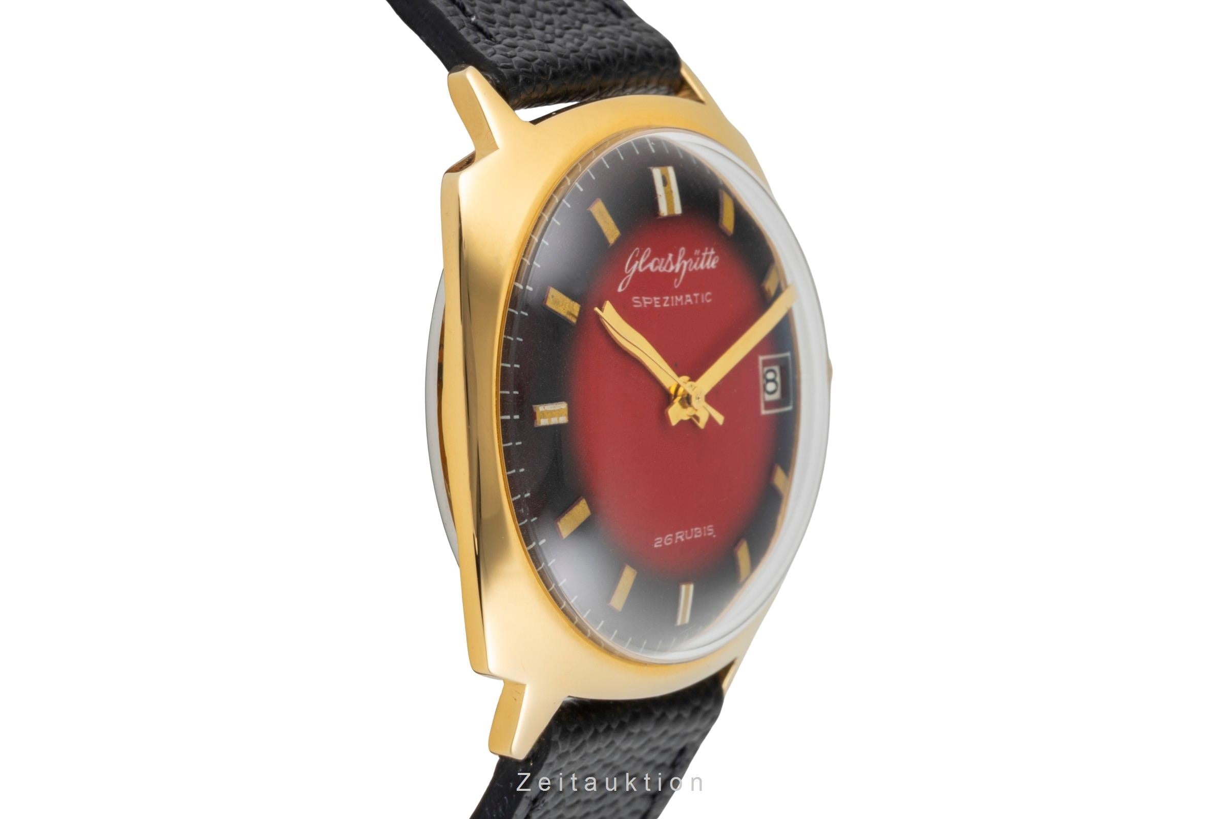Glashütte Spezimatic Messing vergoldet Automatik Herrenuhr Vintage Klassiker [2600555]