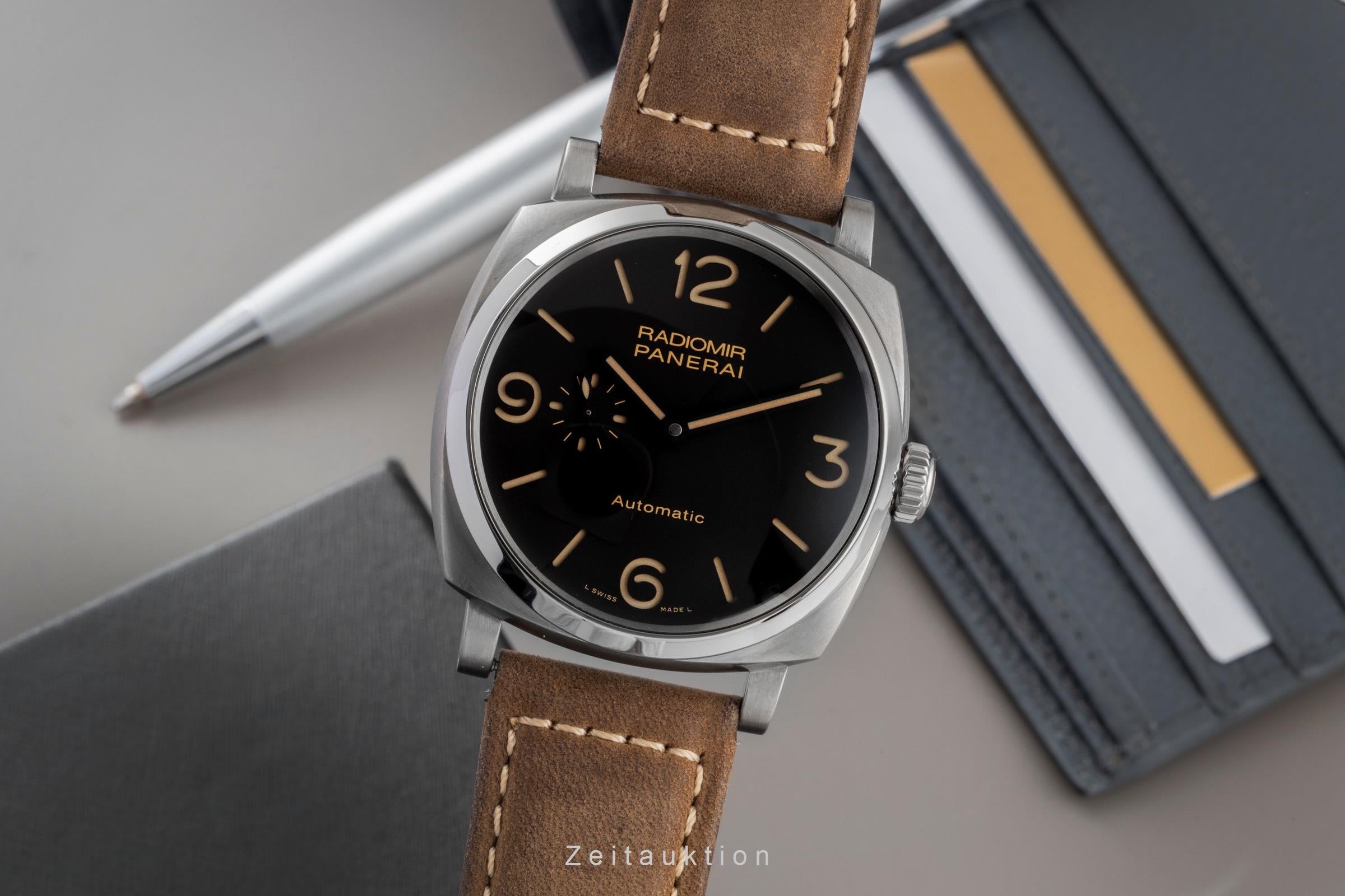PANERAI 純正 外箱＋木製内箱＋紙袋セット コレクション用 Panerai Radiomir titanium automatic Kal. P.4000 Ref. PAM00619