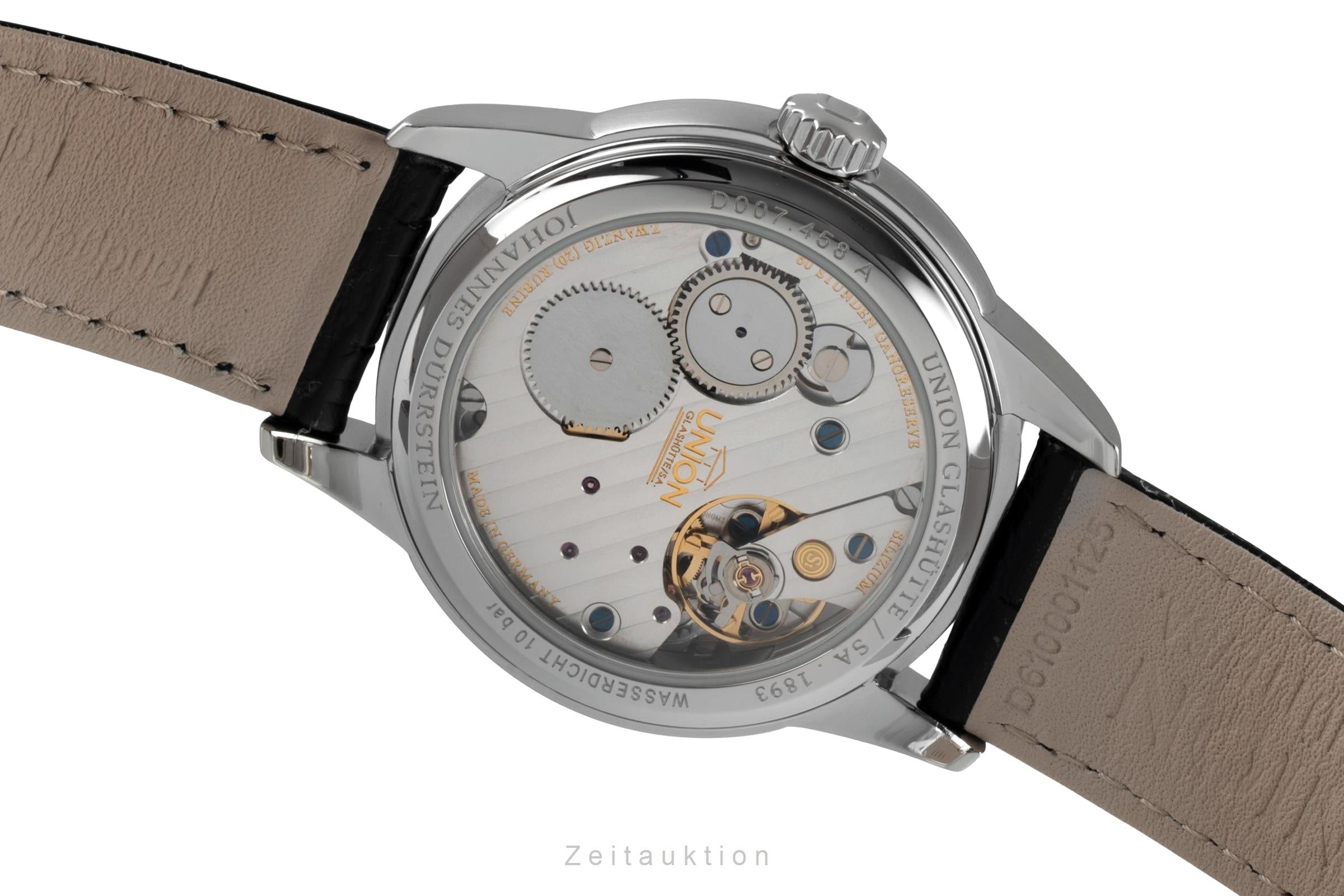 Union Glashütte 1893 steel manual winding men's watch D007.458.16.017.00 LP: 3100EUR  [2600565]