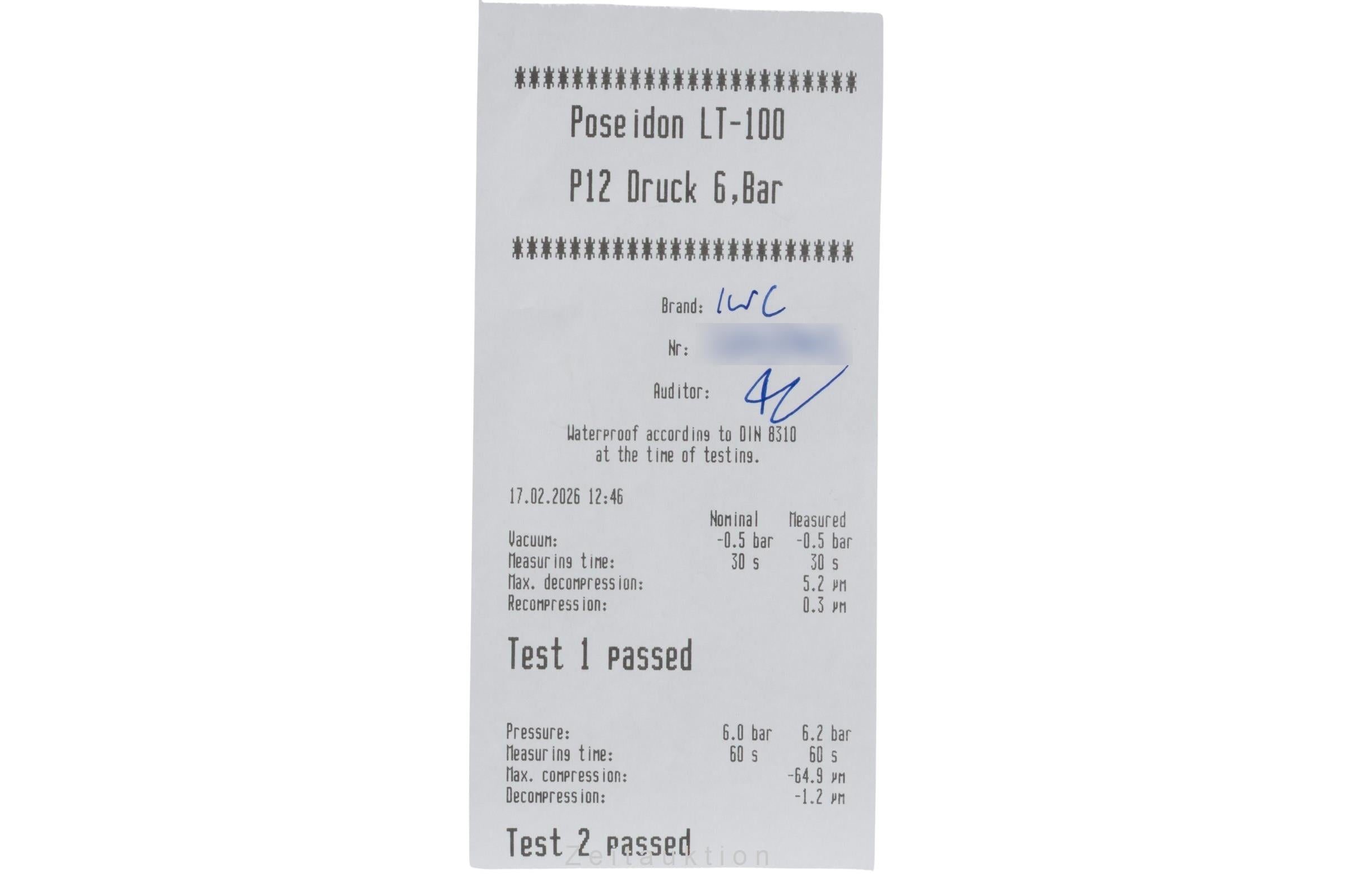 IWC Mark XV steel automatic men's watch IW325313 LP: 5700EUR  [2600574]