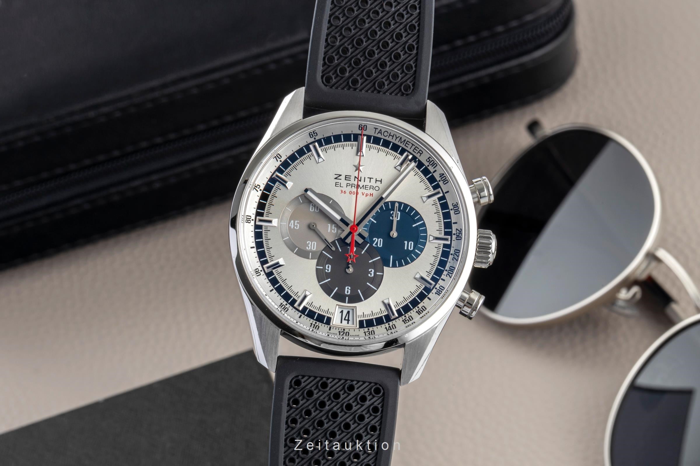 Zenith El Primero chronograph steel automatic Kal. 400 Ref
