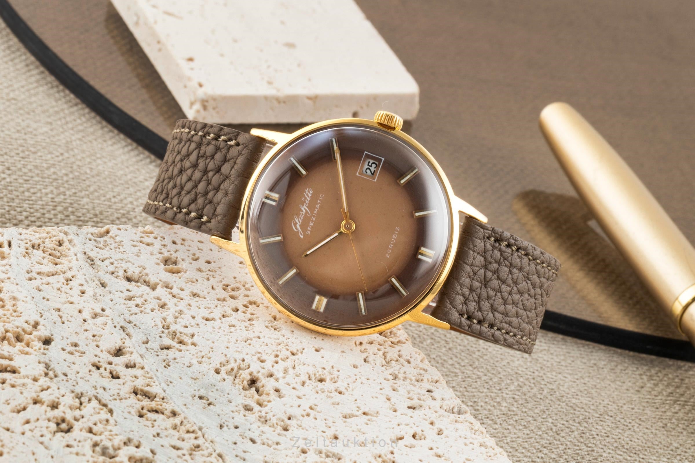 Glashütte Spezimatic gilt-brass automatic men's watch Vintage  [2600576]