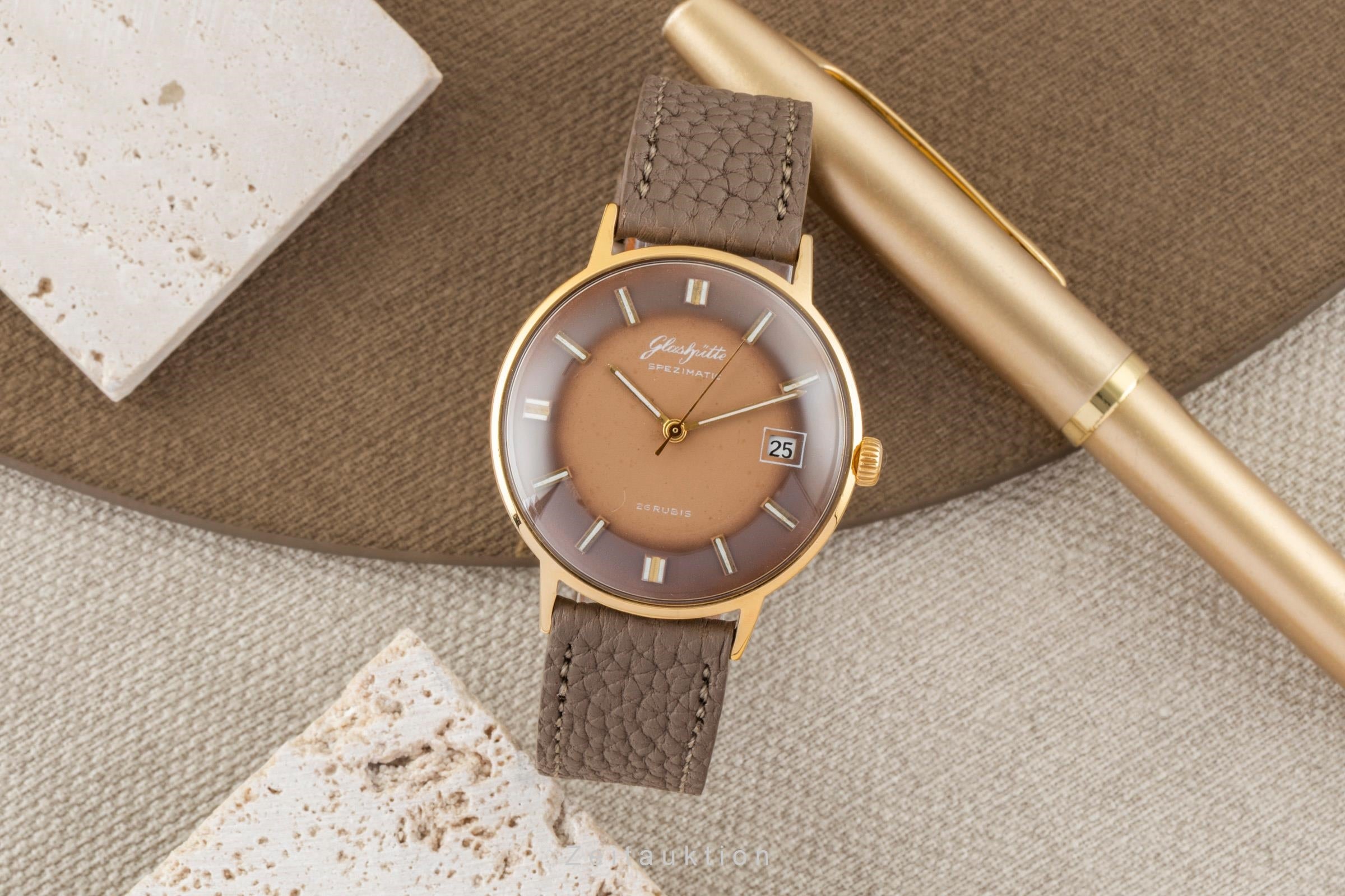 Glashütte Spezimatic gilt-brass automatic men's watch Vintage  [2600576]