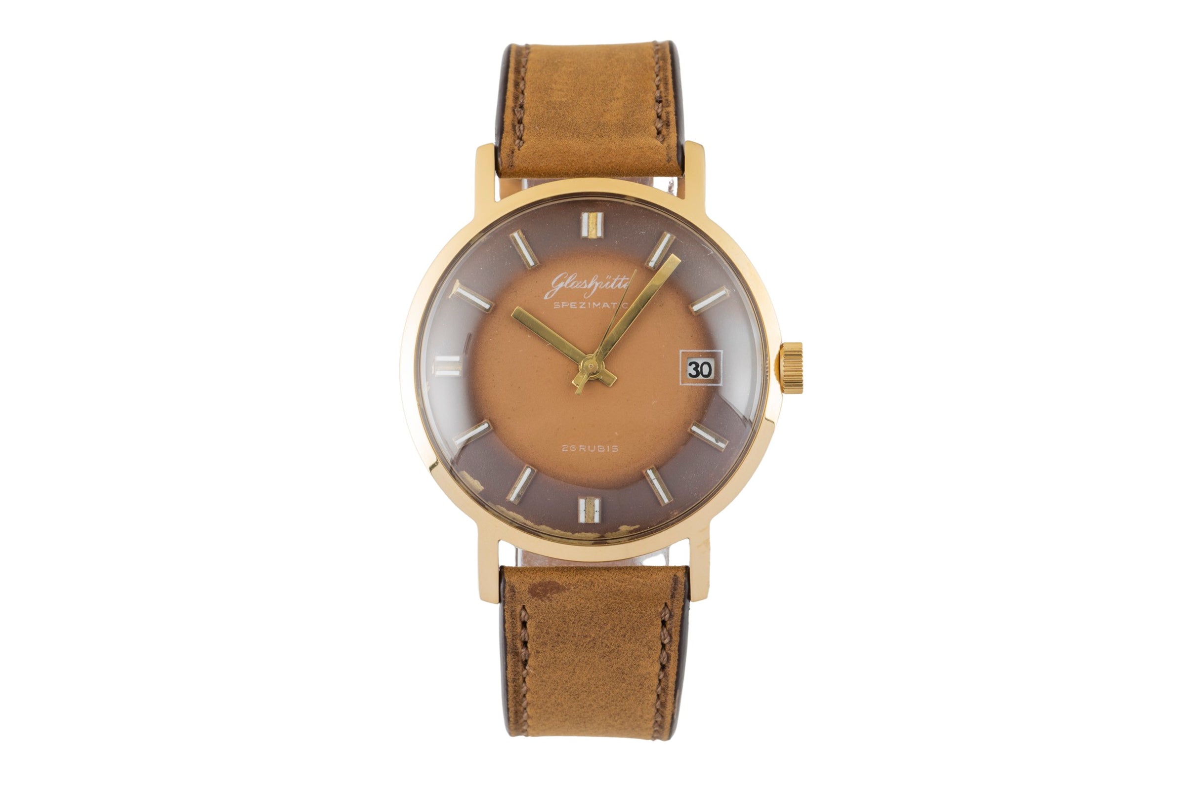 Glashütte Spezimatic gilt-brass automatic men's watch Vintage  [2600577]