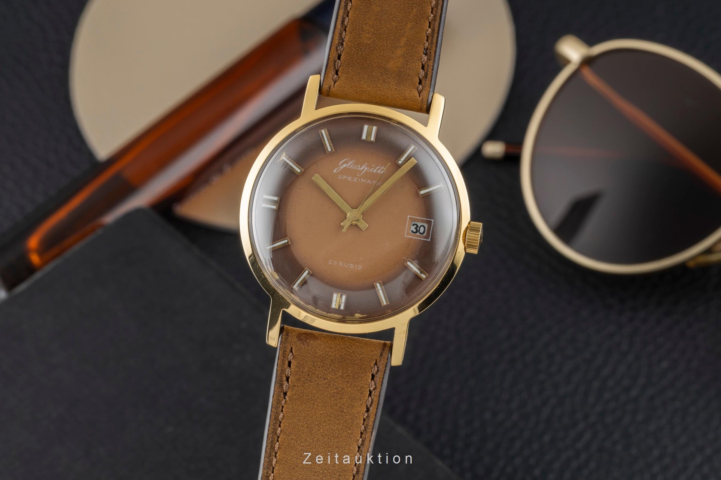 Glashütte Spezimatic gilt-brass automatic men's watch Vintage  [2600577]