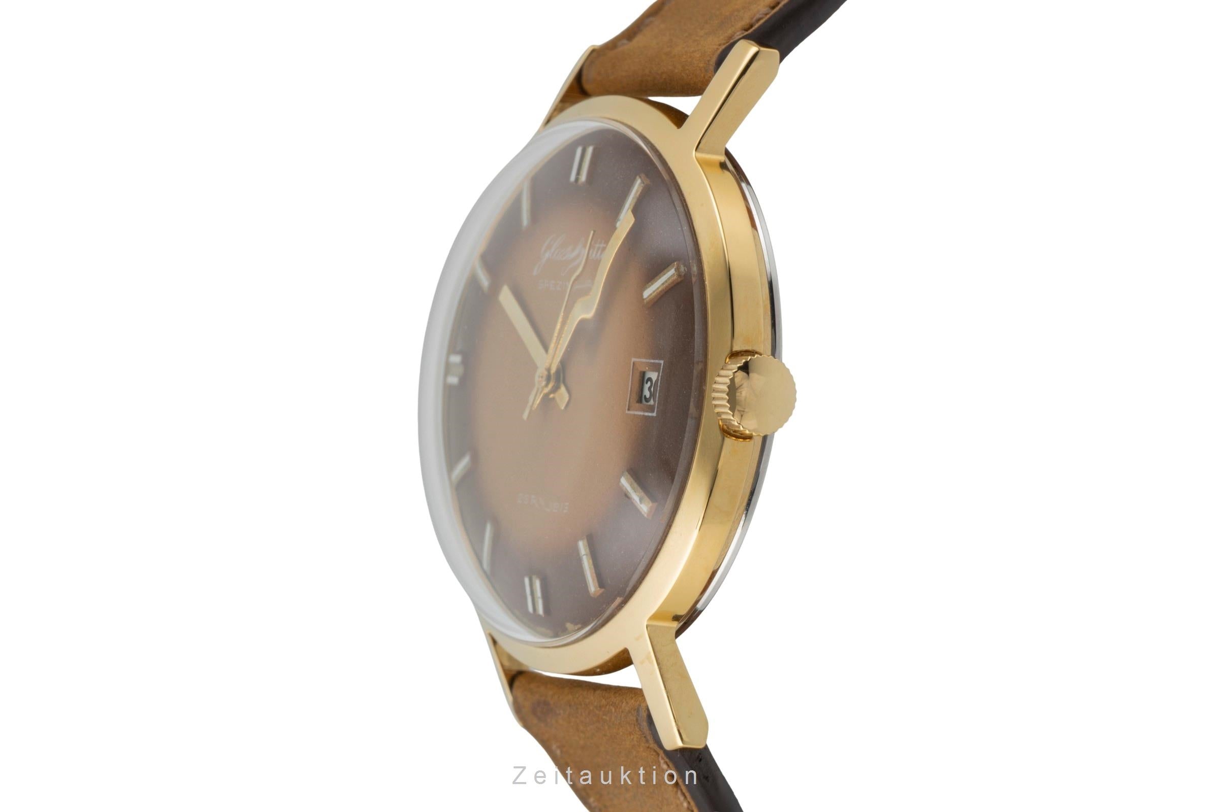 Glashütte Spezimatic latón bañado en oro automático reloj para caballeros Vintage  [2600577]