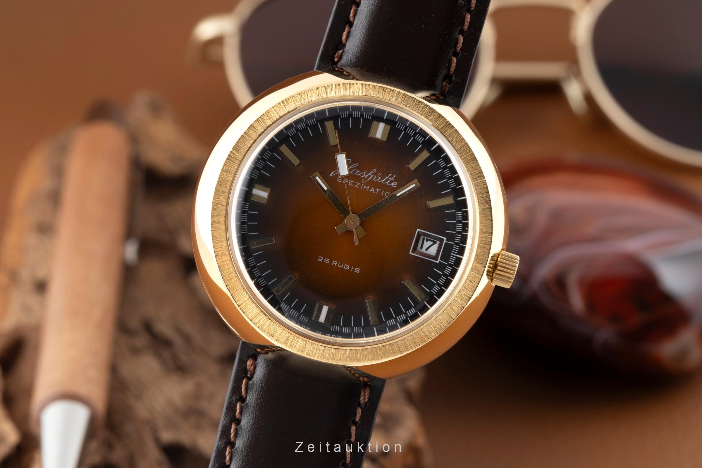 Glashütte Original Spezimatic "UFO" Automatik vergoldet vintage Klassiker [2600580]