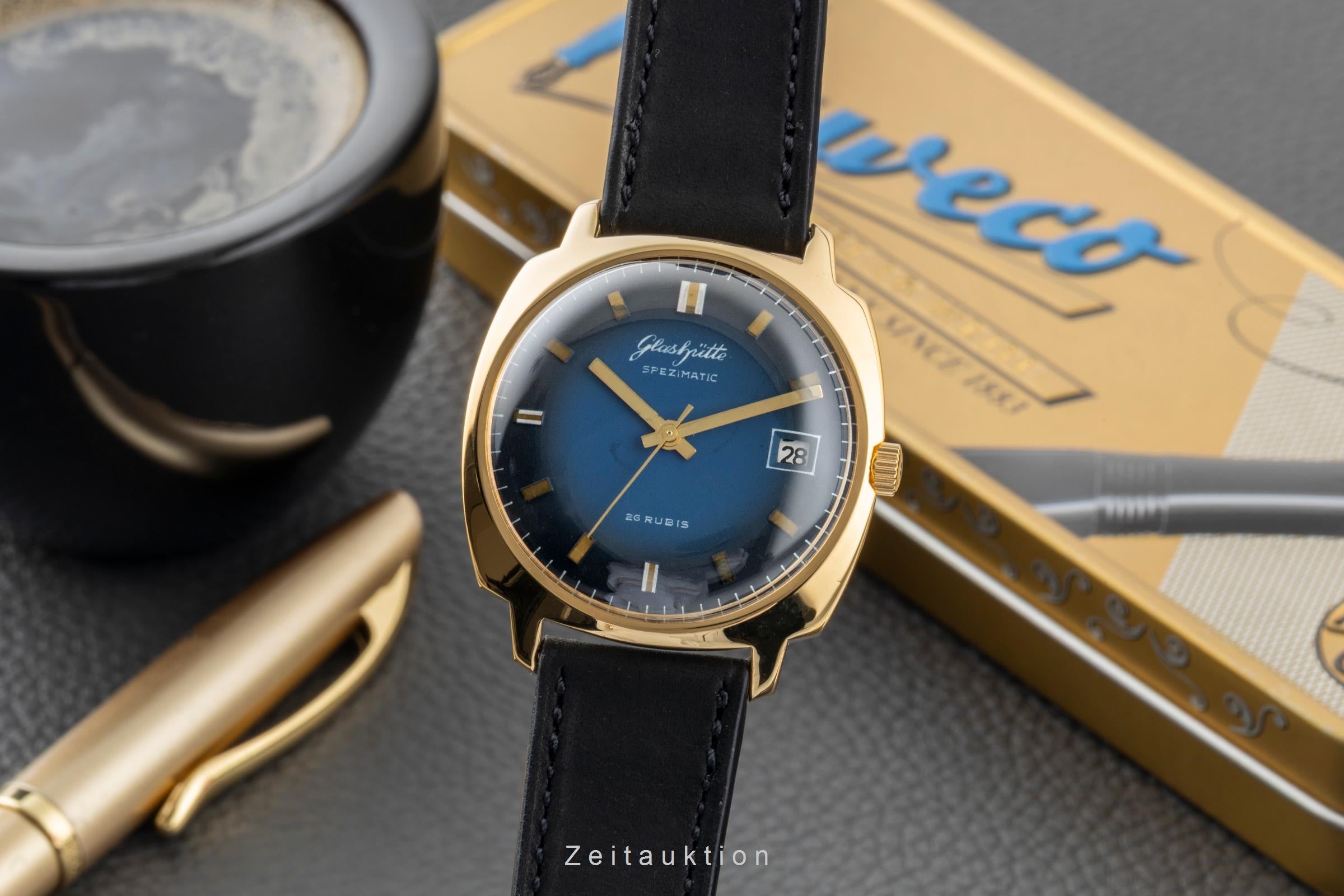 Glashütte Spezimatic gilt-brass automatic men's watch Vintage  [2600581]