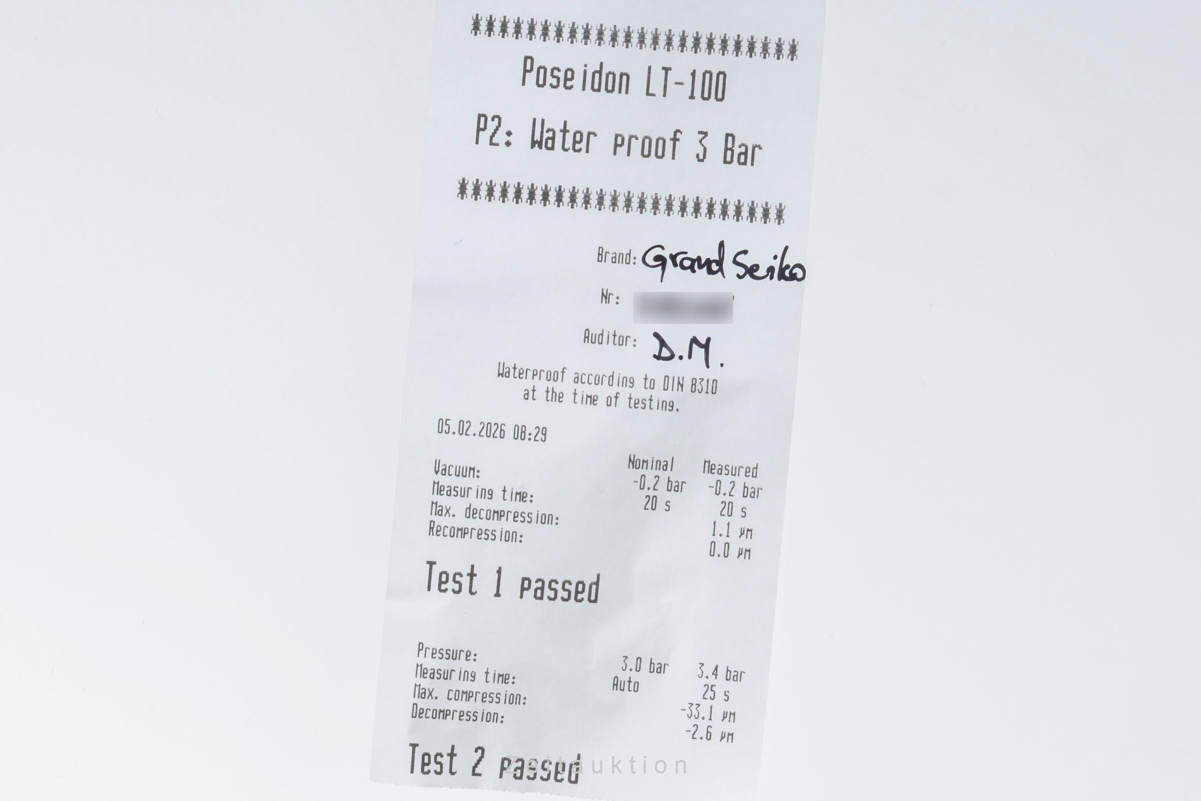 Grand Seiko acier à remontage manuel montre pour hommes SBGW305  LP: 6000EUR  [2600588]