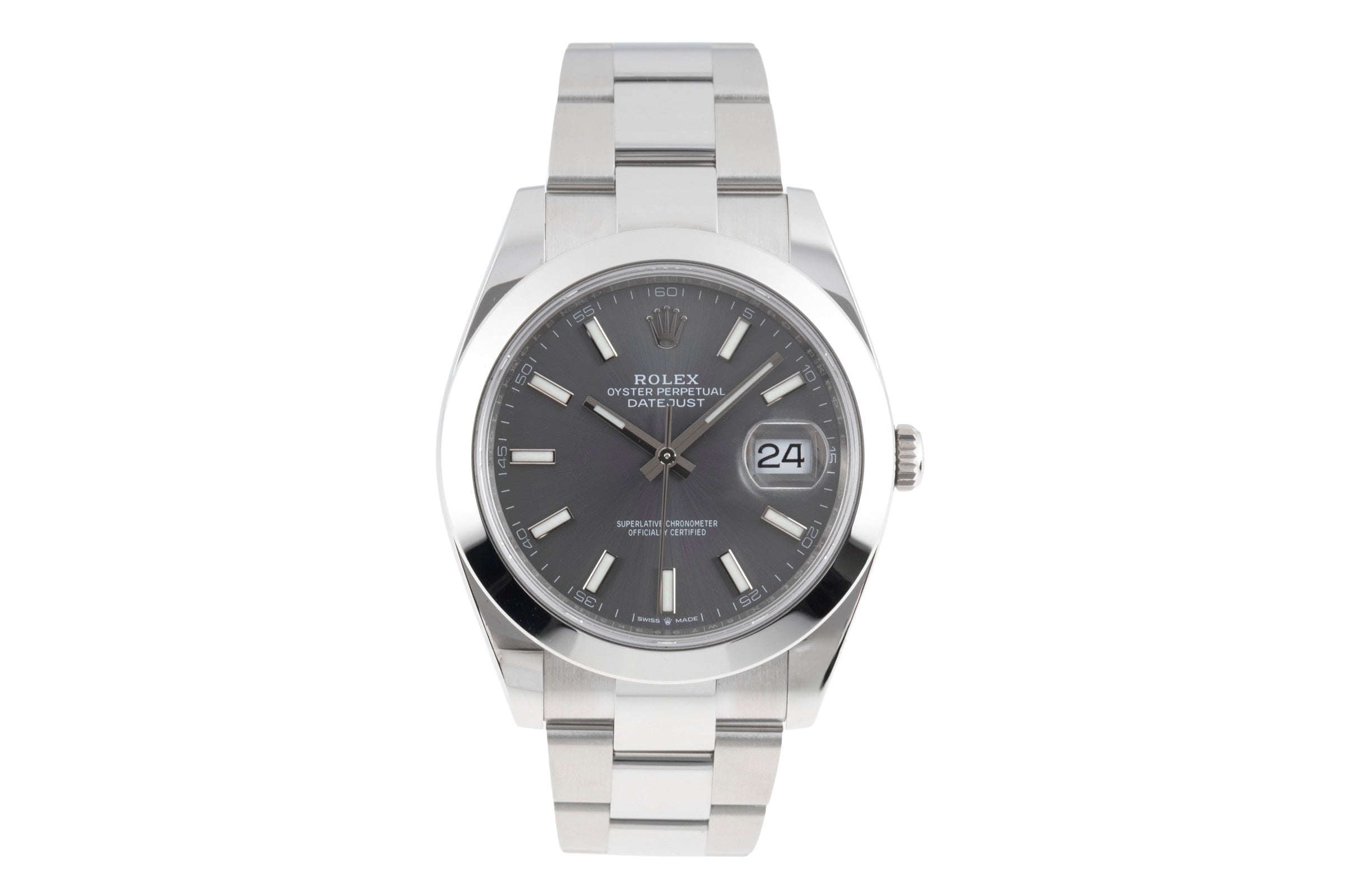 Rolex Datejust steel automatic men's watch 126300  [2600594]
