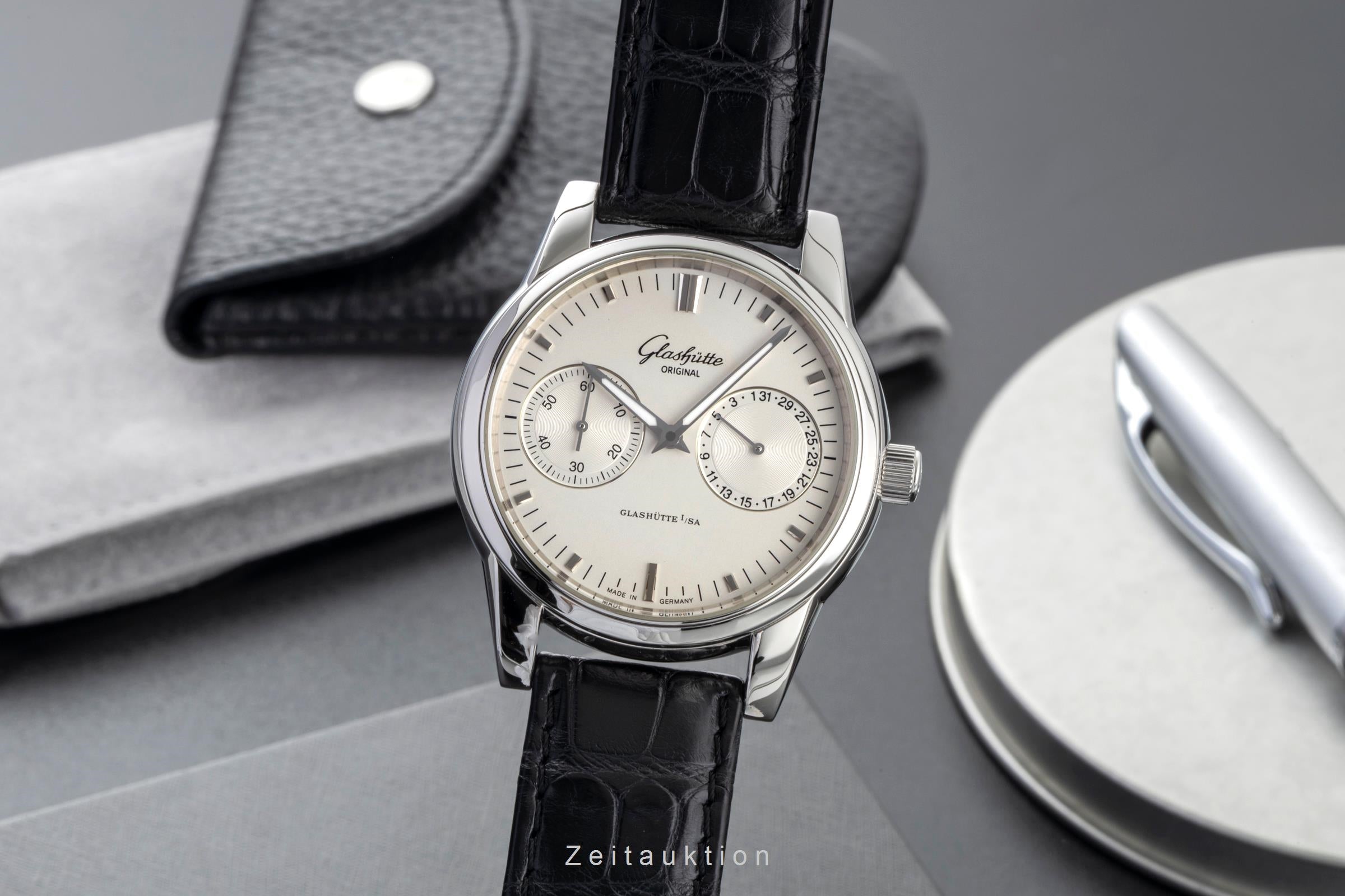 Glashütte Senator steel automatic men's watch 1-39-58-02-02-04  [2600595]