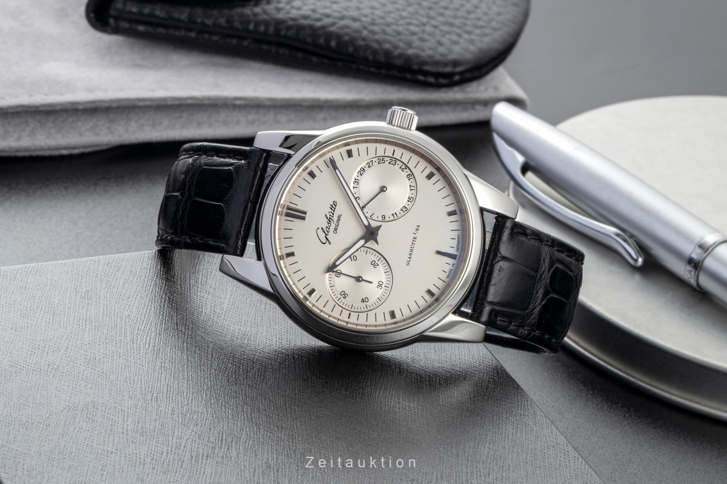 Glashütte Senator steel automatic men's watch 1-39-58-02-02-04  [2600595]