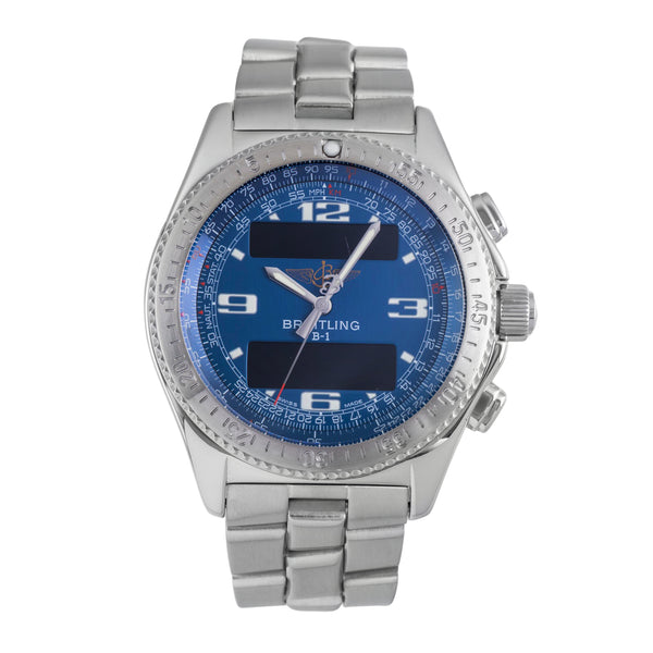 Breitling B1 chronograph steel quartz men's watch A68362 LP: 4550EUR  [2600600]