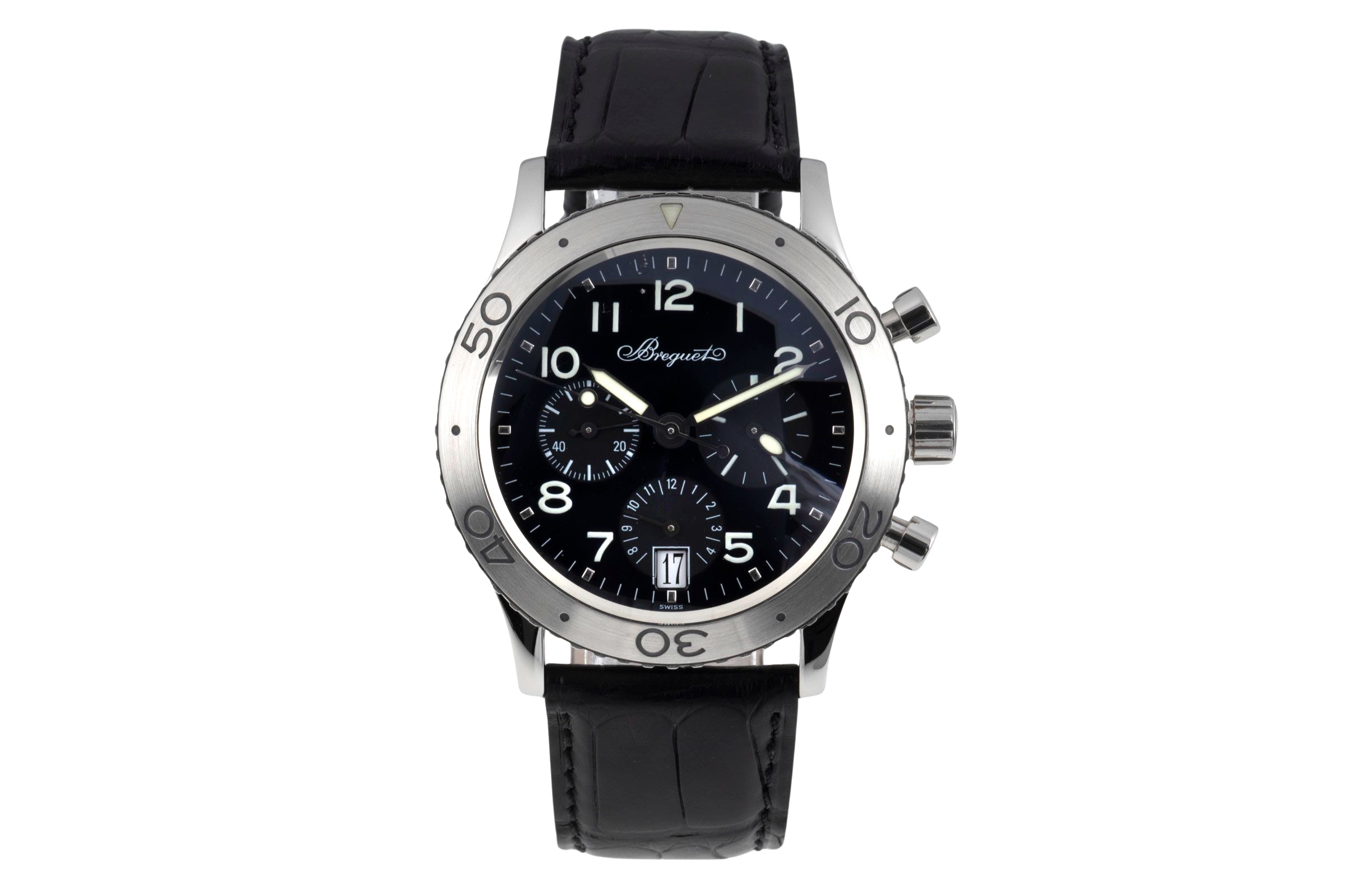 Breguet Type XX chronograph steel automatic Kal. 582 Ref. 3820