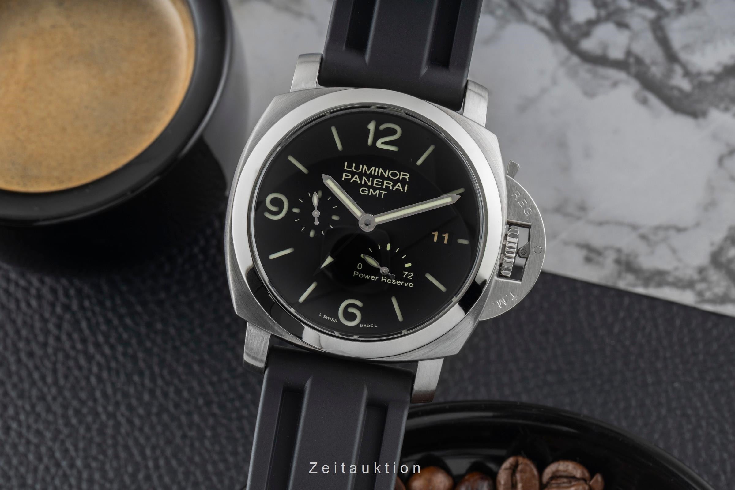 Panerai Luminor GMT acero automático reloj para caballeros PAM00321  [2600611]