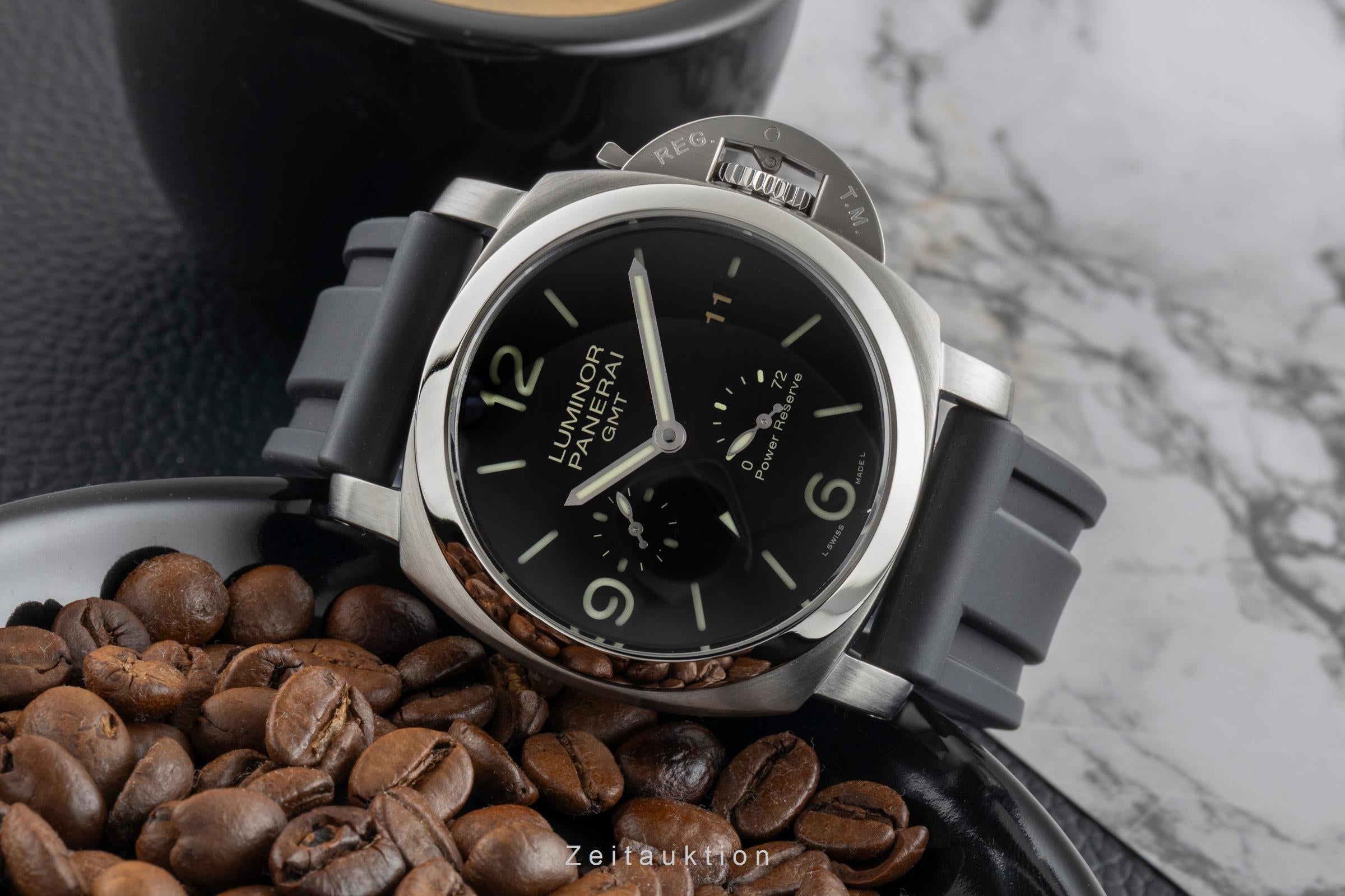 Panerai Luminor GMT acero automático reloj para caballeros PAM00321  [2600611]