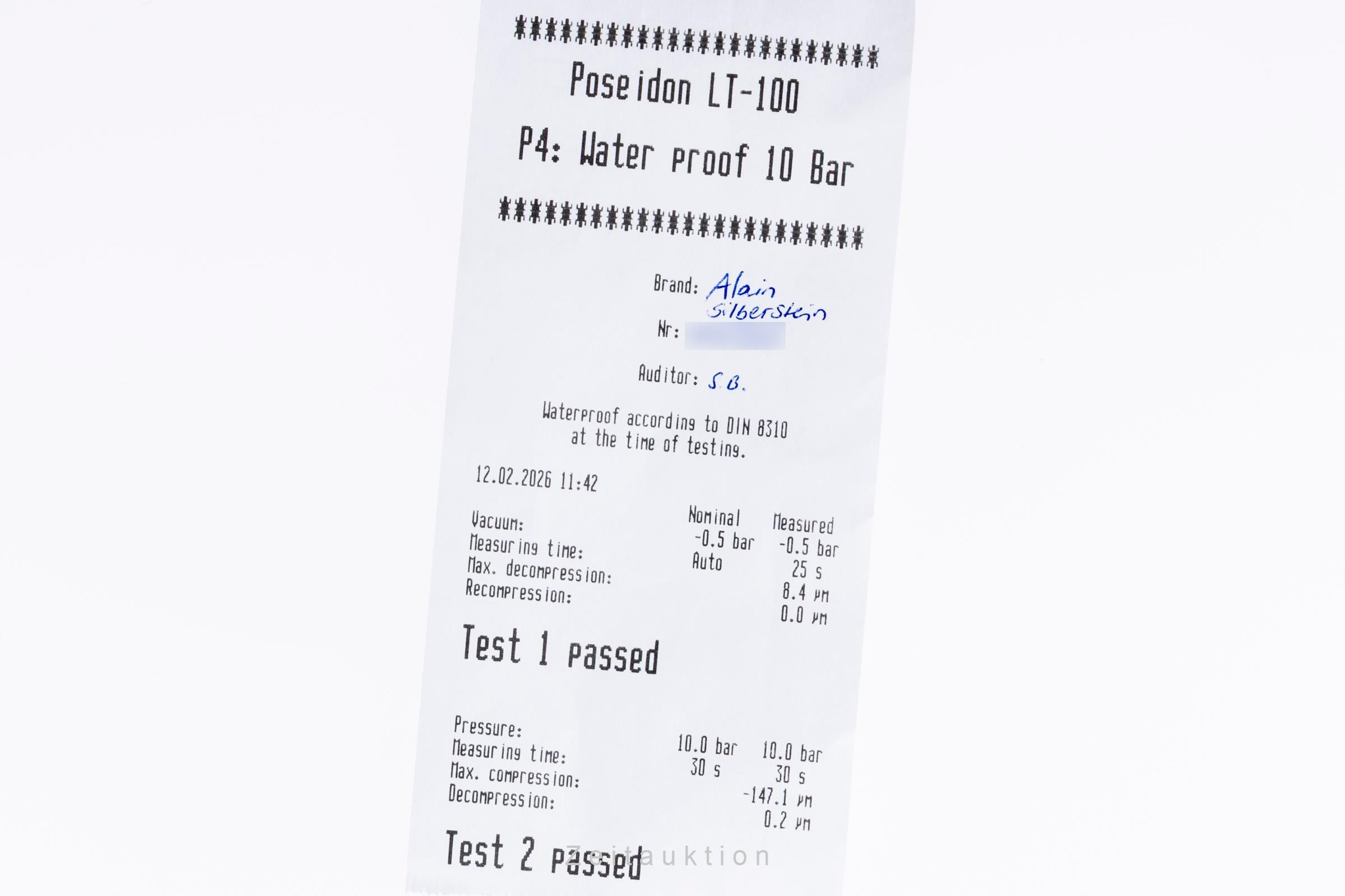 Alain Silberstein Krono 2 chronograph steel automatic men's watch Limited  [2600613]