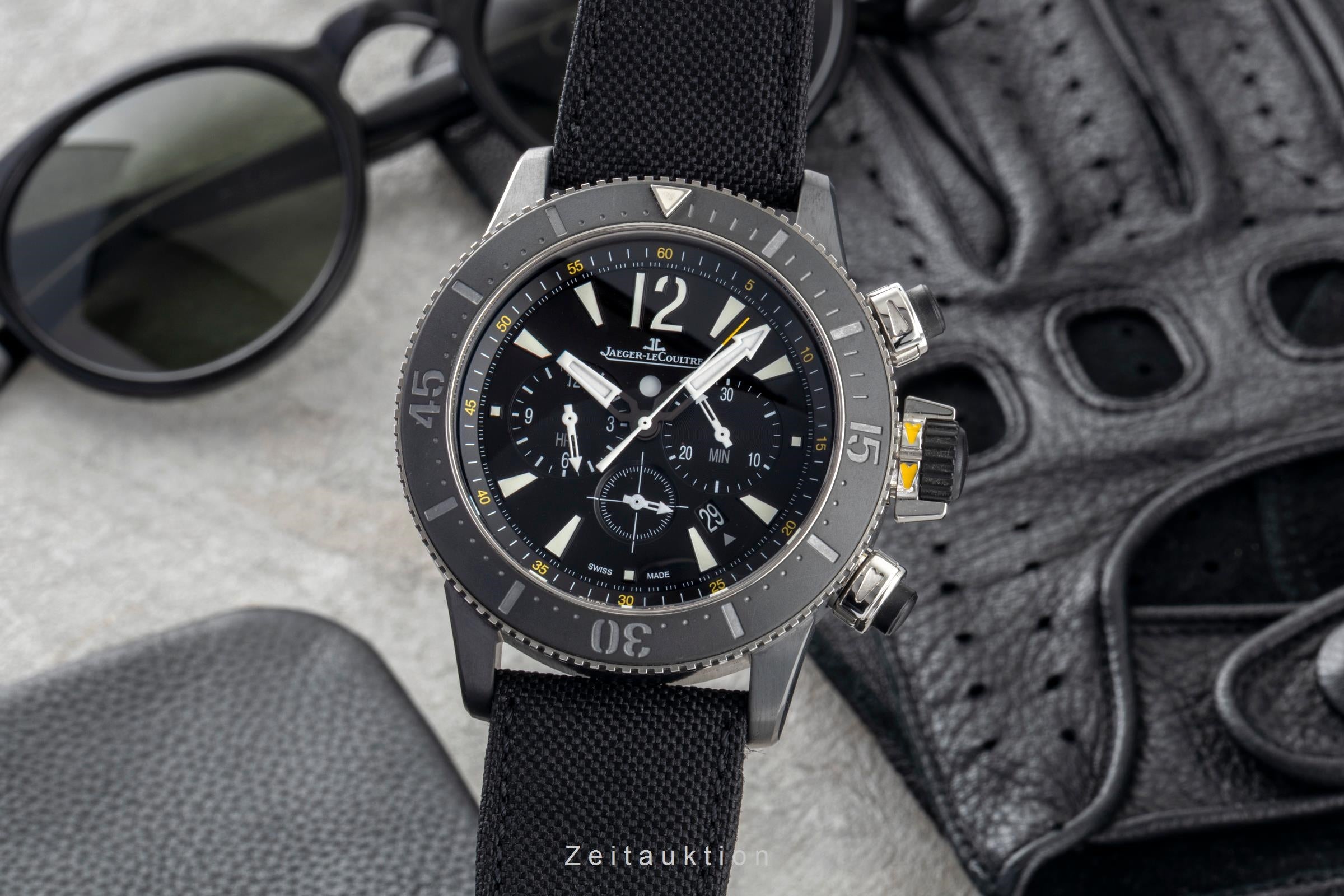 Jaeger LeCoultre Master Compressor chronographe titane  automatique montre pour hommes Q178T471, 159.T.C7 Limited  [2600615]