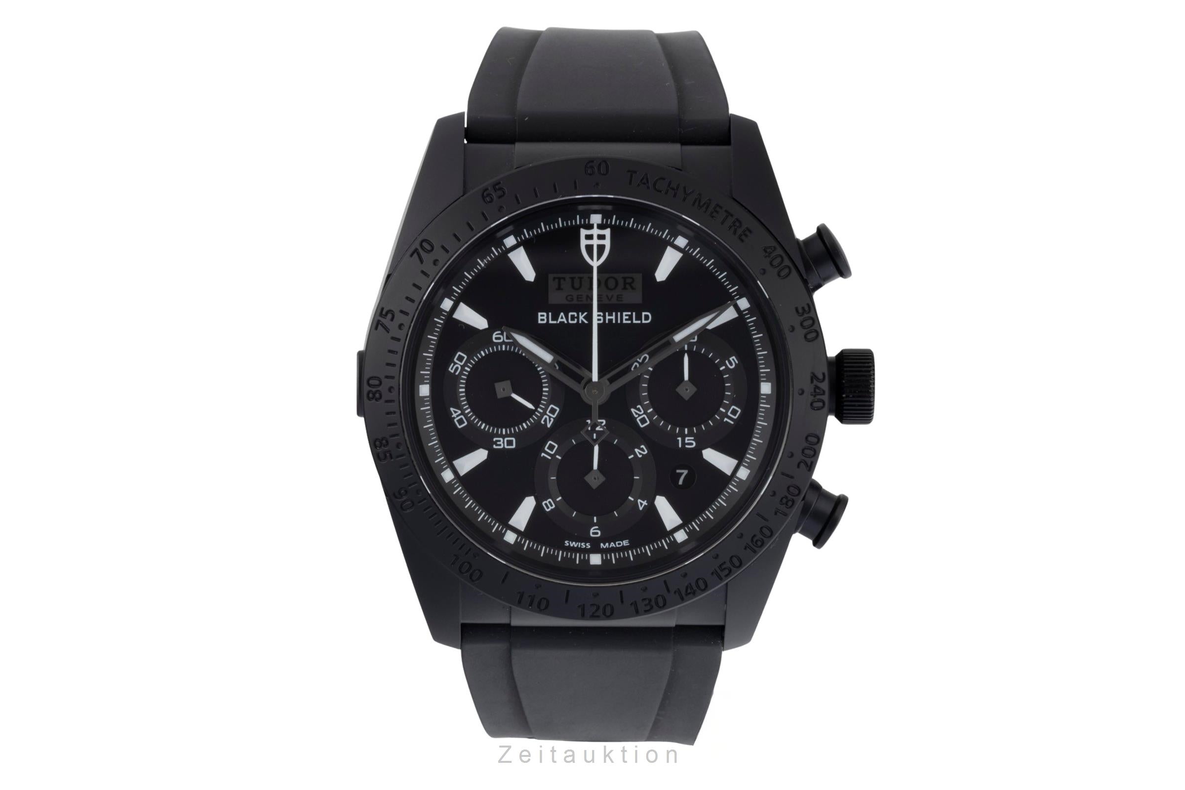 Tudor Black Shield chronograph ceramic / steel automatic men's watch 42000CN  [2600625]