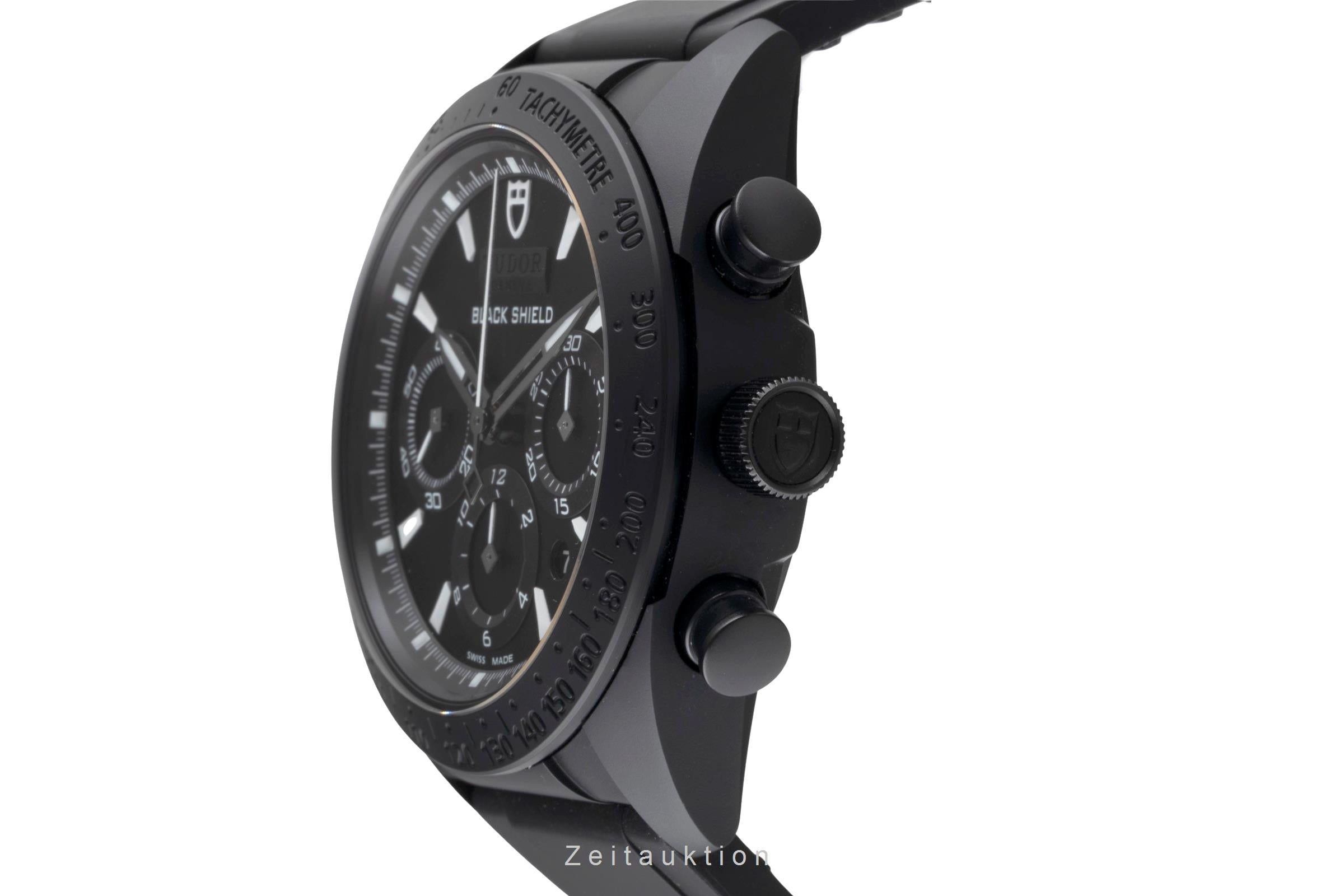 Tudor Black Shield chronograph ceramic / steel automatic men's watch 42000CN  [2600625]