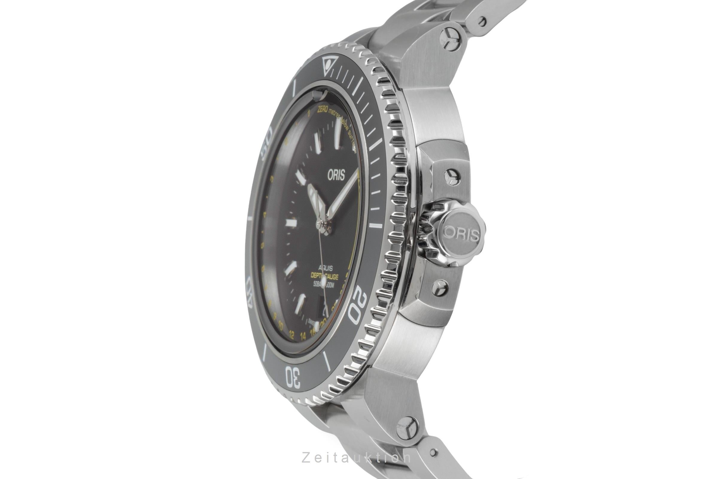 Oris Aquis Date acier automatique montre pour hommes 01 733 7755 4154-Set MB LP: 4100EUR  [2600634]