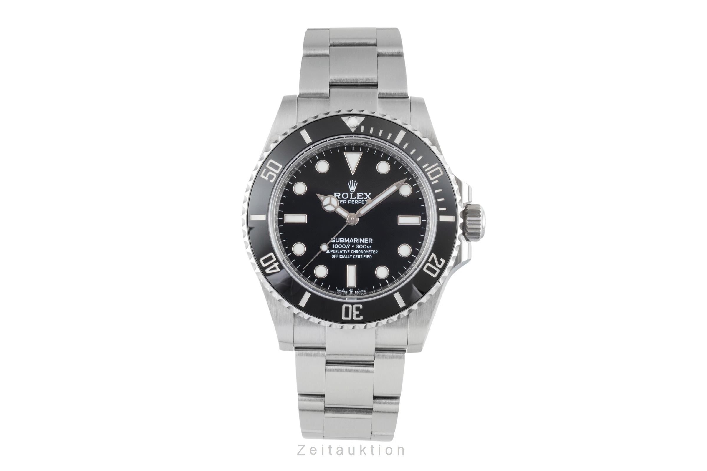 Rolex Submariner No Date Edelstahl Automatik Herrenuhr Ref. 124060 B&P 2022 [2600637]