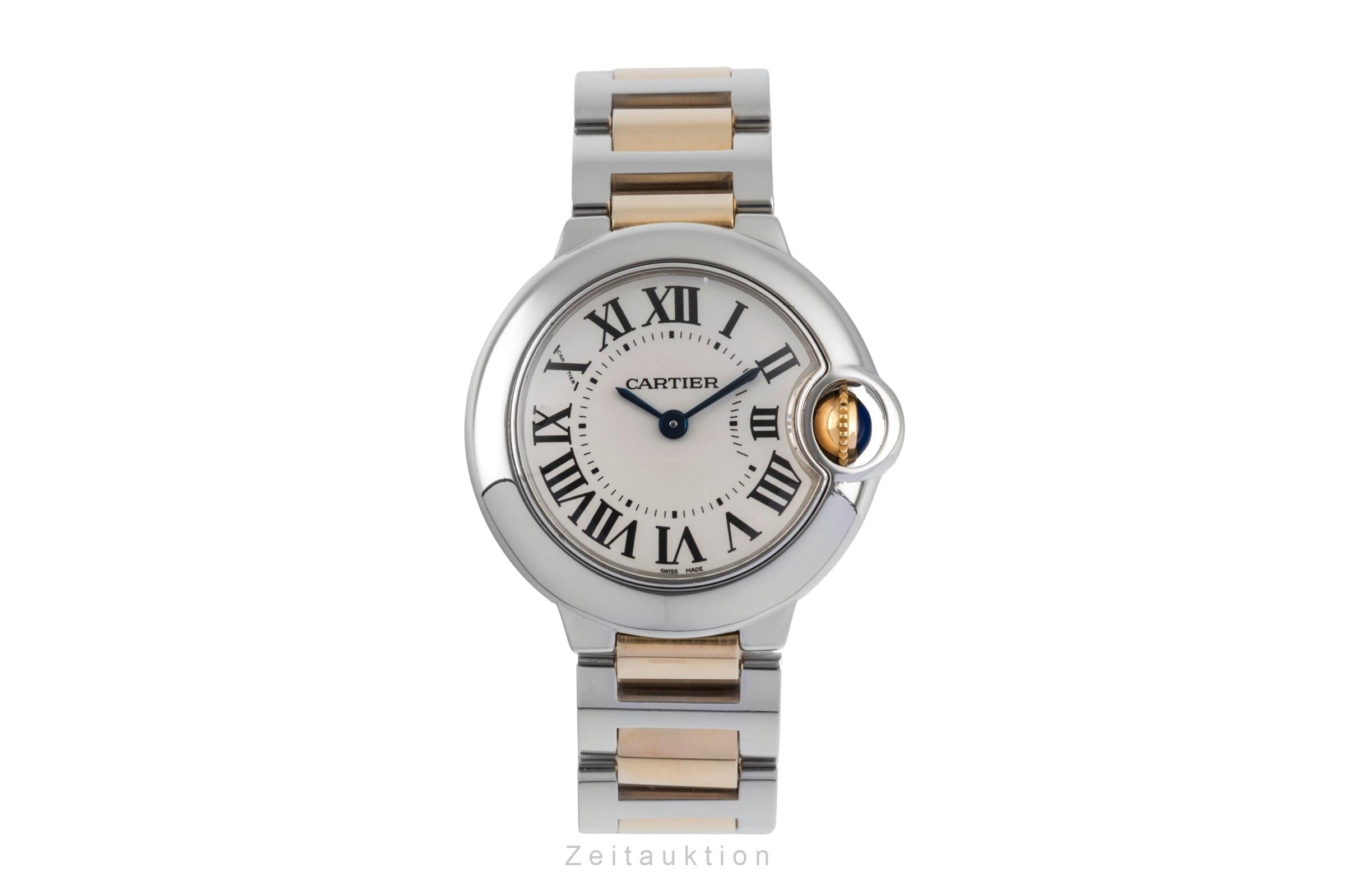 Cartier Ballon Bleu de Cartier steel / gold quartz women's watch W69007Z3  [2600640]