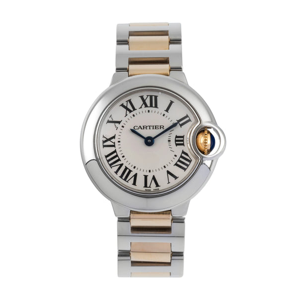 Cartier Ballon Bleu de Cartier steel / gold quartz women's watch W69007Z3  [2600640]