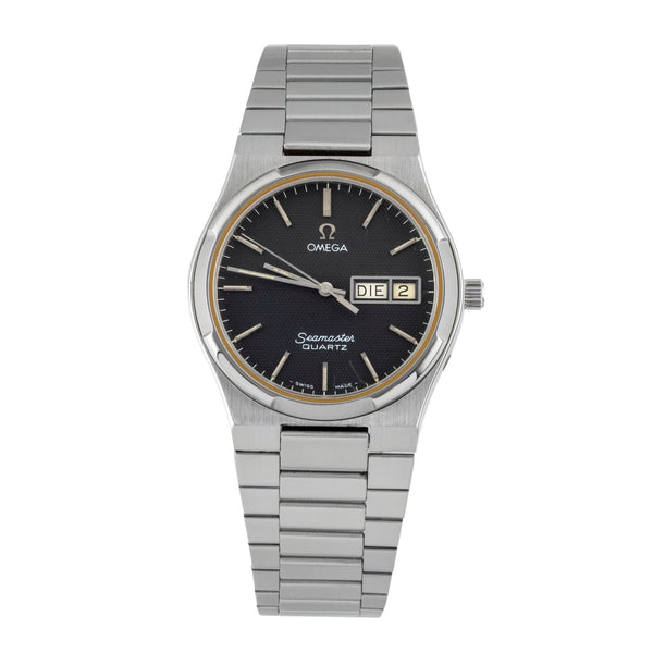 Omega Seamaster steel quartz men's watch 196.0131  396.0871 Vintage  [2600641]