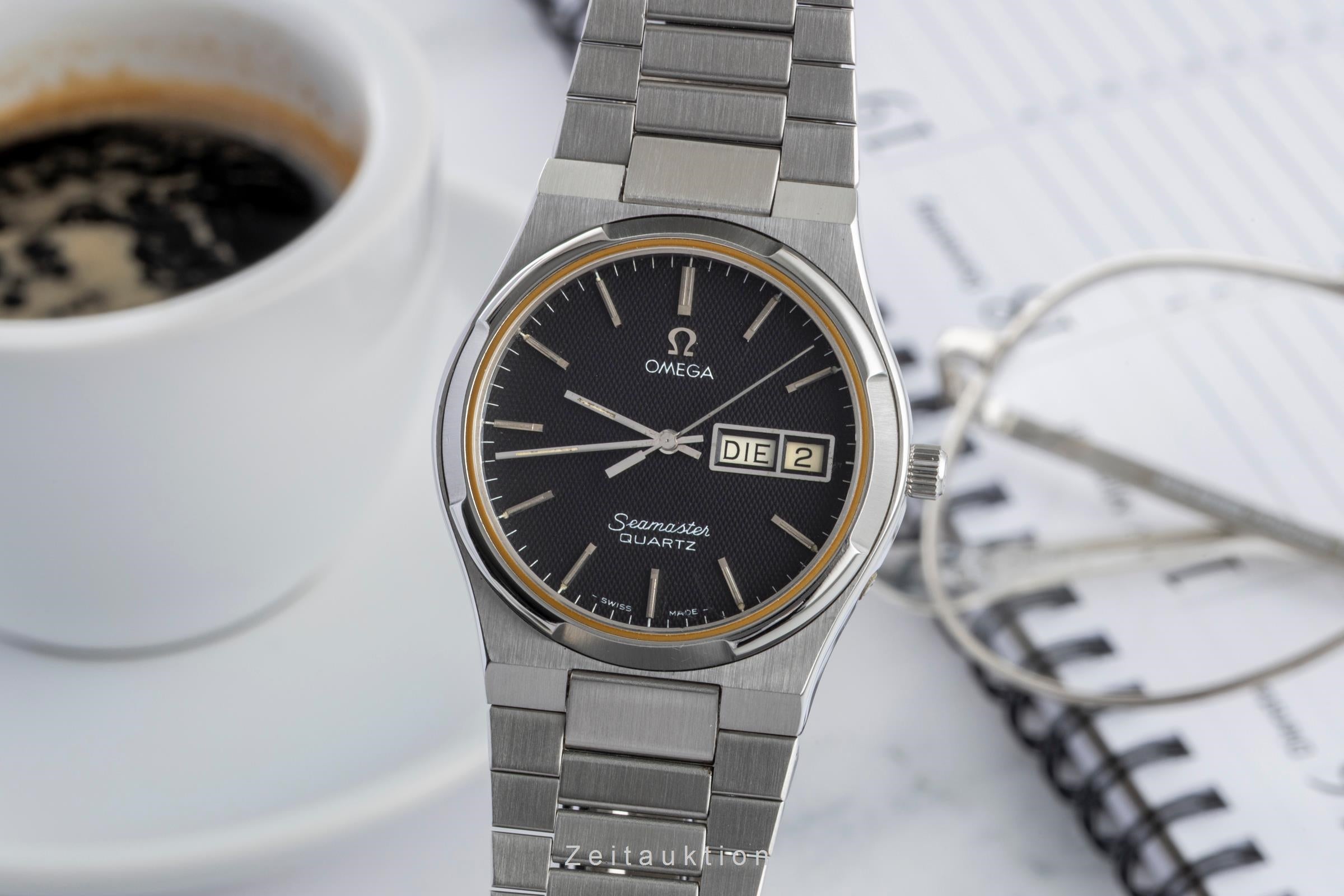 Omega Seamaster steel quartz men's watch 196.0131  396.0871 Vintage  [2600641]