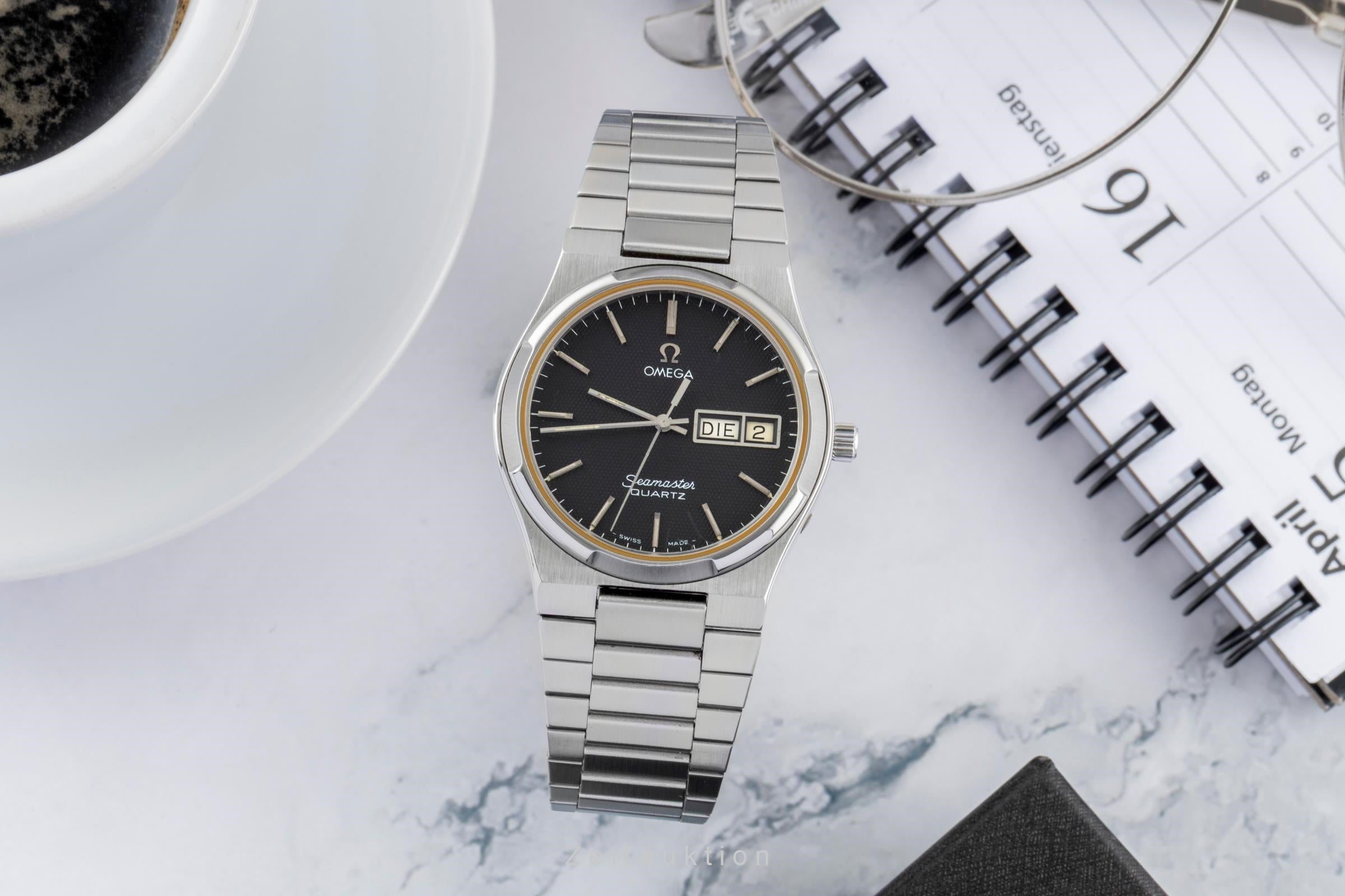 Omega Seamaster steel quartz Kal. 1345 Ref. 196.0131 396.0871