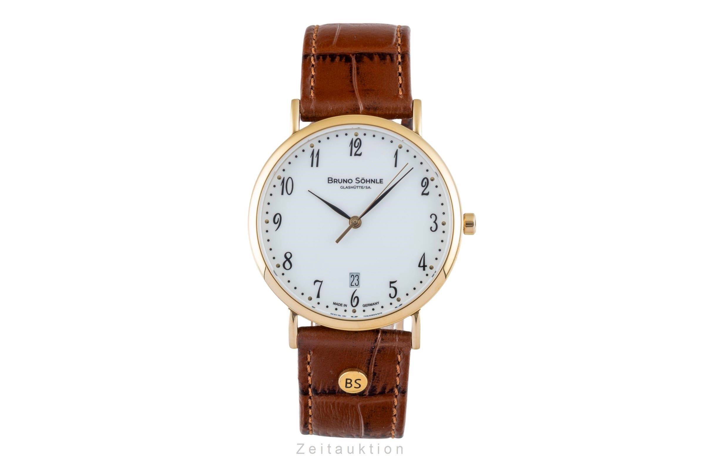 Bruno Söhnle Glashütte Nabucco Stahl / vergoldet Quarz Ref.17-33085-921 B&P [2600643]