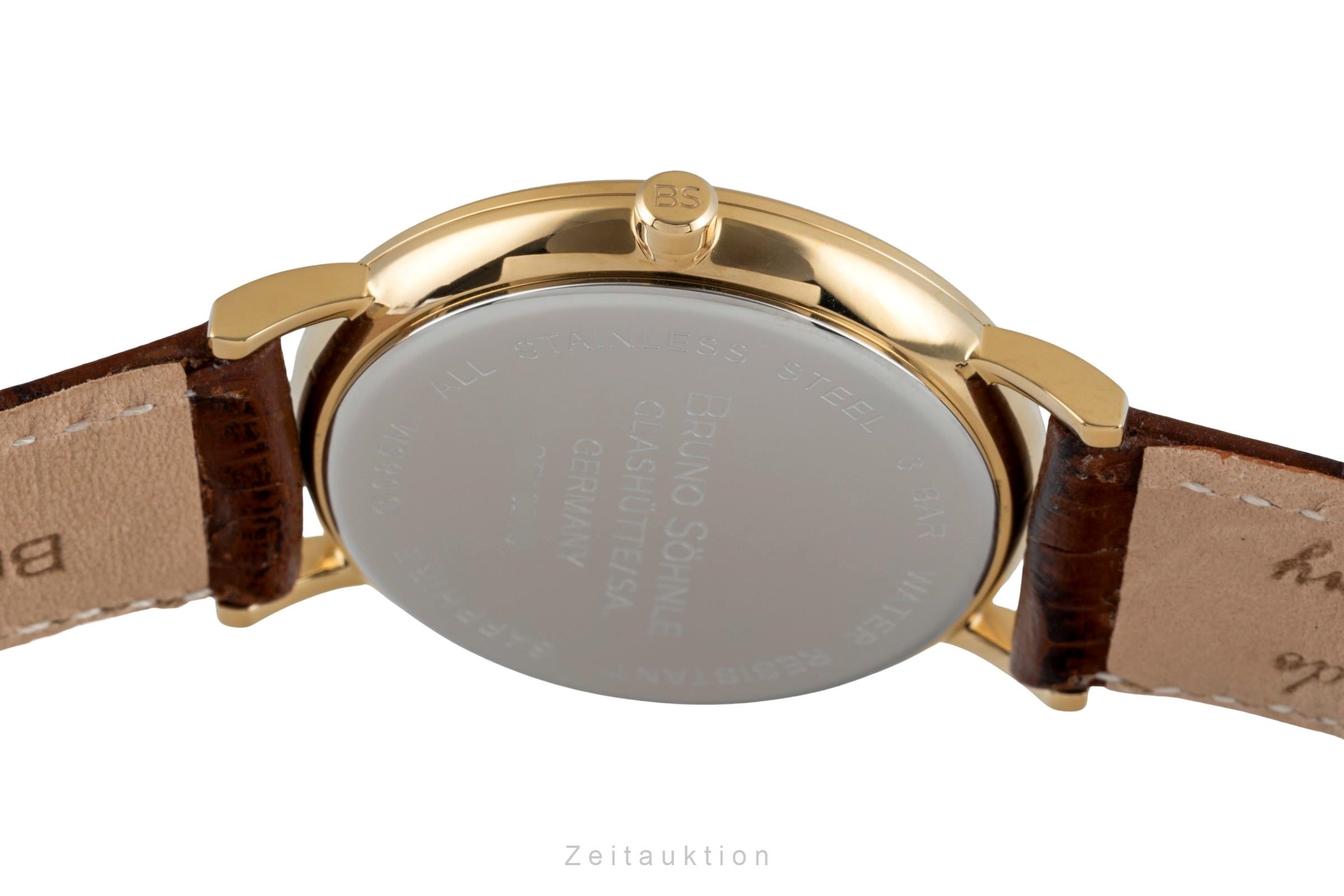 Bruno Söhnle Glashütte Nabucco Stahl / vergoldet Quarz Ref.17-33085-921 B&P [2600643]