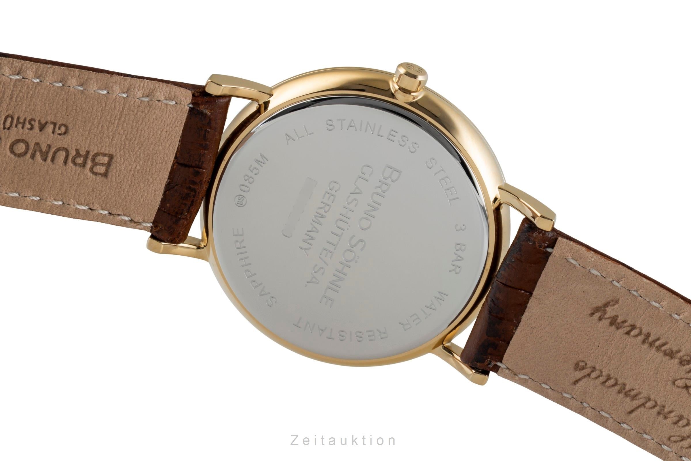 Bruno Söhnle Glashütte Nabucco Stahl / vergoldet Quarz Ref.17-33085-921 B&P [2600643]