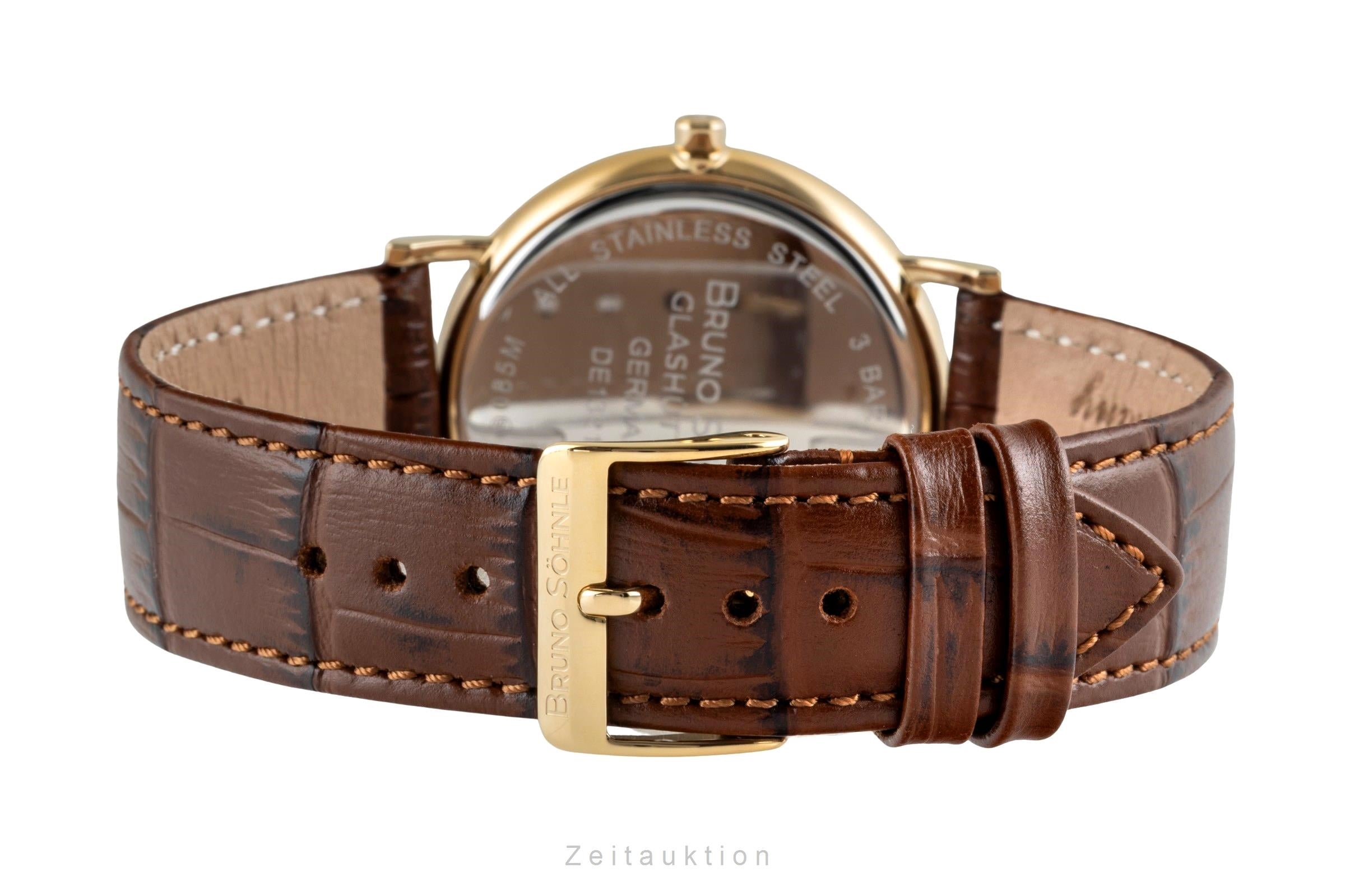 Bruno Söhnle Glashütte Nabucco Stahl / vergoldet Quarz Ref.17-33085-921 B&P [2600643]