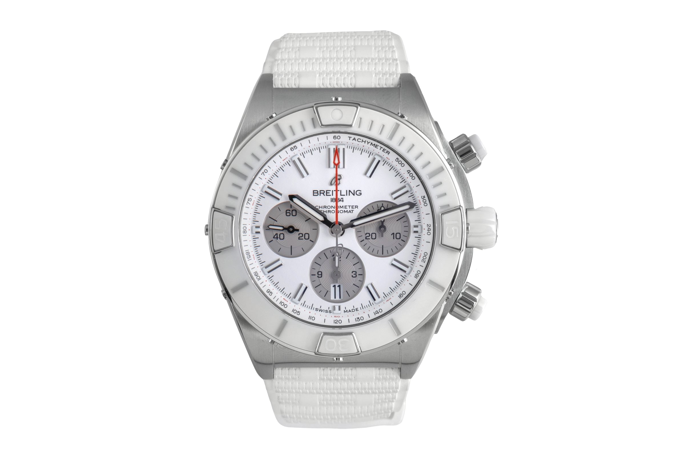 Breitling Chronomat chronograph steel automatic men's watch AB0136A71A1S1 LP: 10000EUR  [2600644]