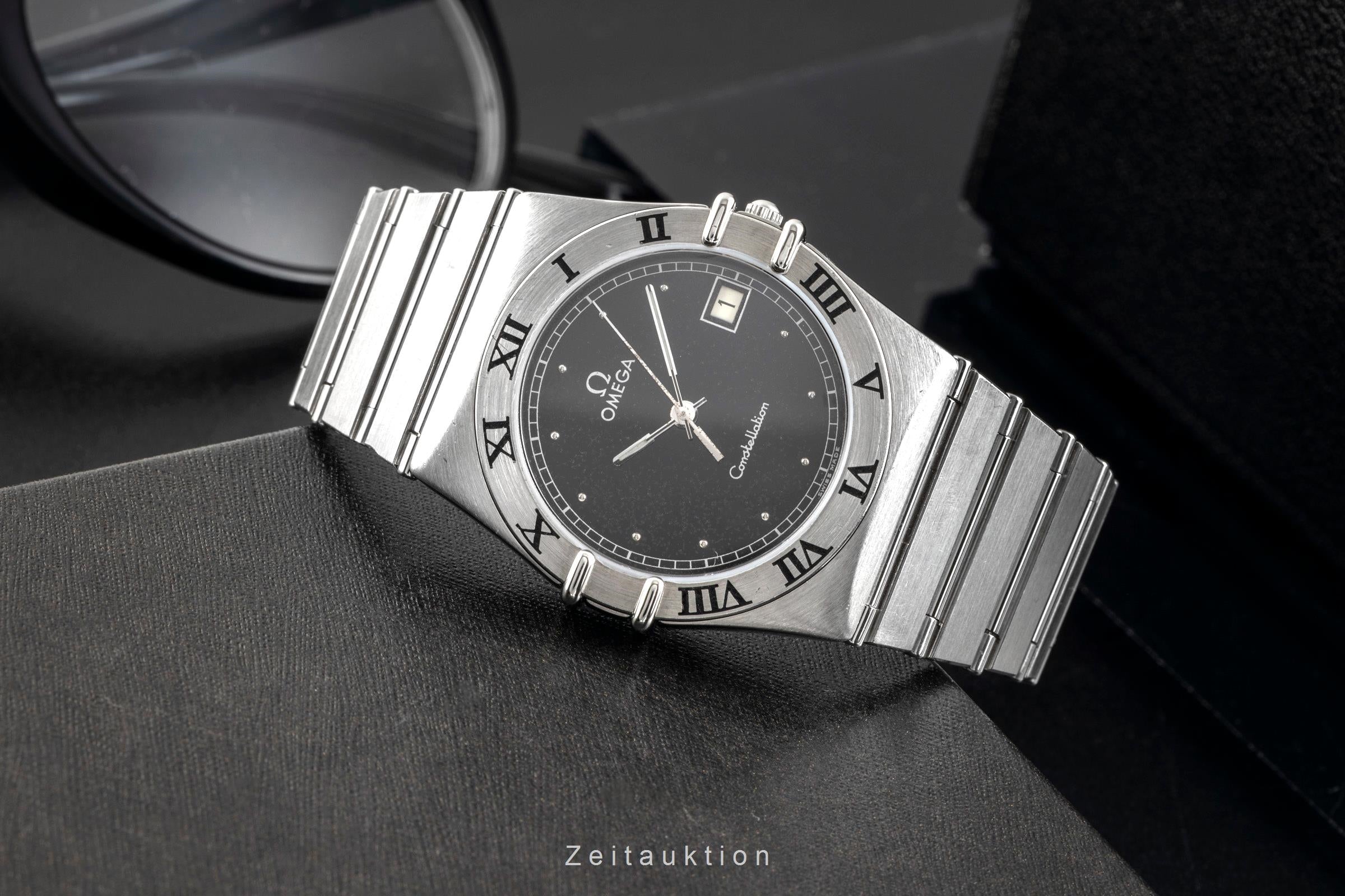 Omega Constellation acciaio quarzo orologio da uomo 396.1070   396.1080 Vintage  [2600653]