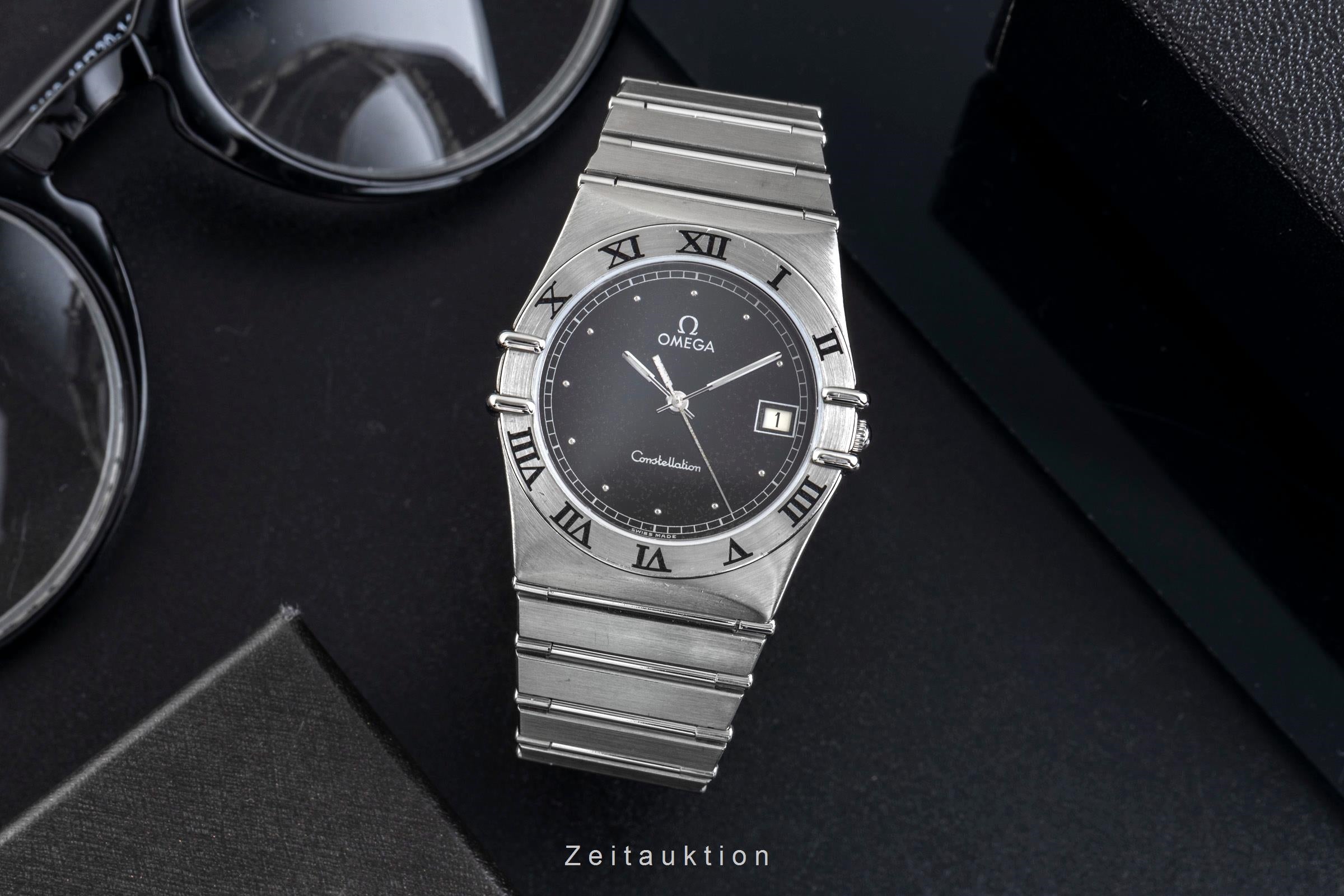 Omega Constellation acciaio quarzo orologio da uomo 396.1070   396.1080 Vintage  [2600653]