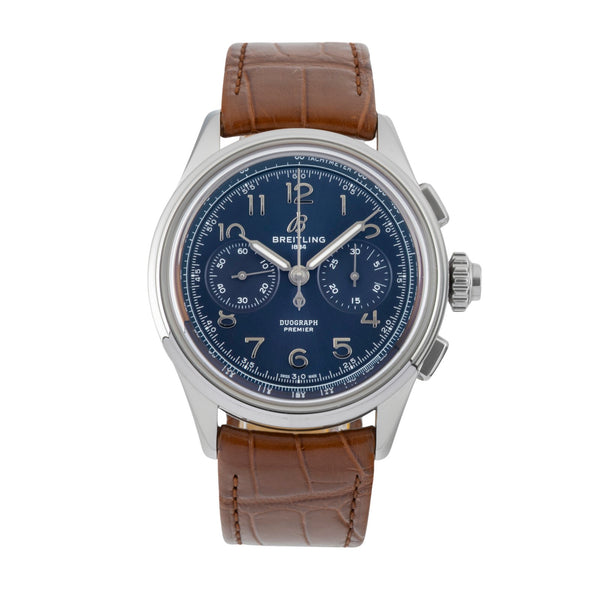 Breitling Premier cronógrafo acero cuerda manual reloj para caballeros AB1510171C1P1  [2600658]