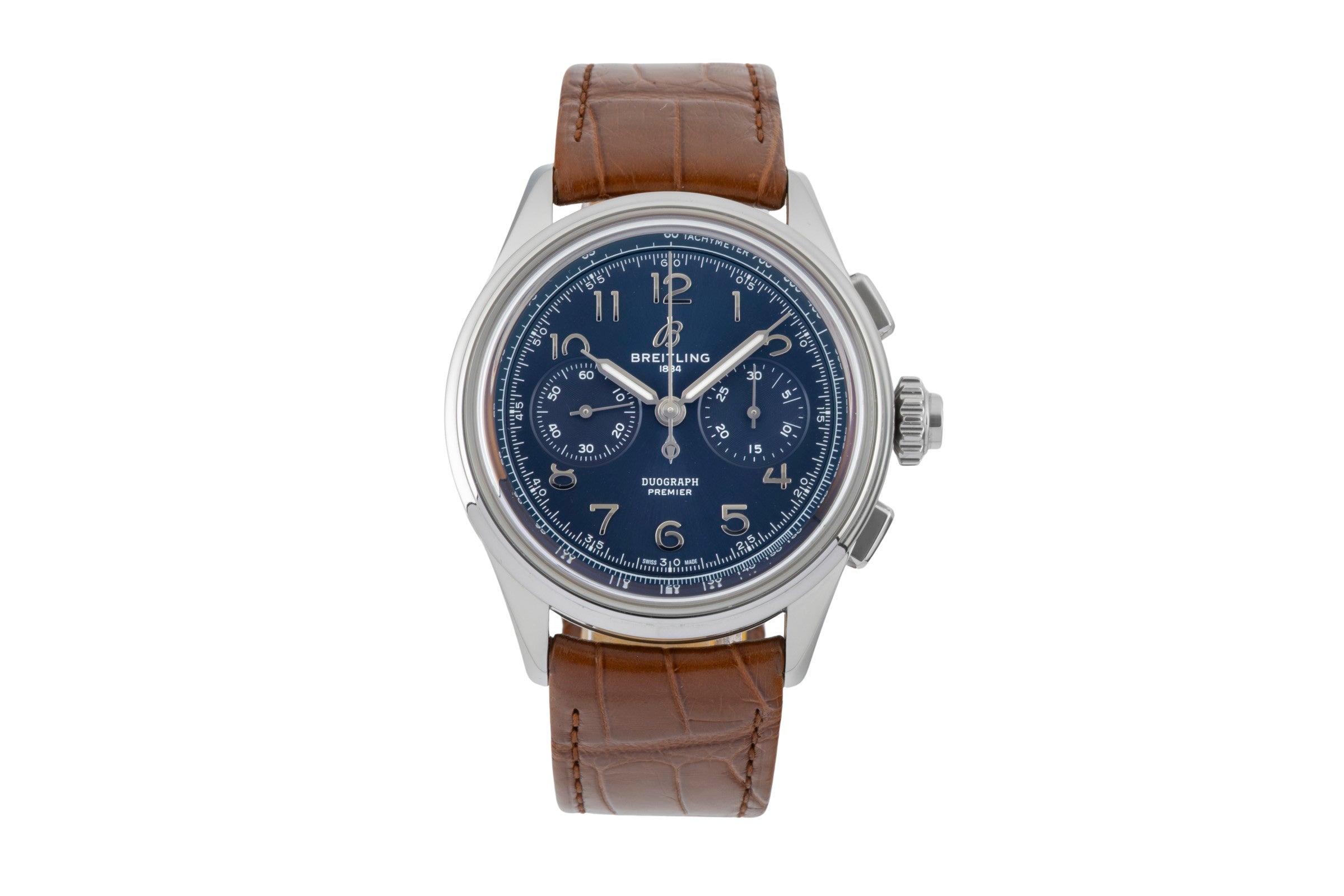 Breitling Premier chronograph steel manual winding men's watch AB1510171C1P1  [2600658]