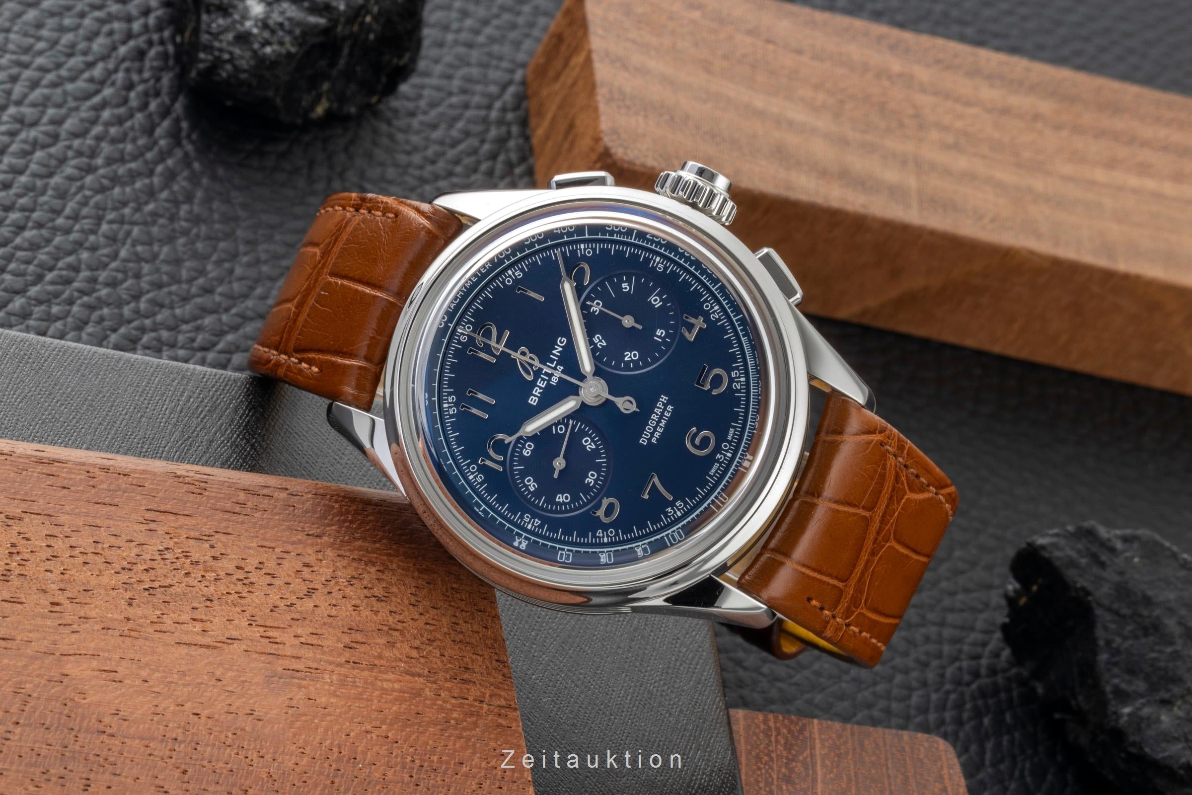 Breitling Premier cronógrafo acero cuerda manual reloj para caballeros AB1510171C1P1  [2600658]