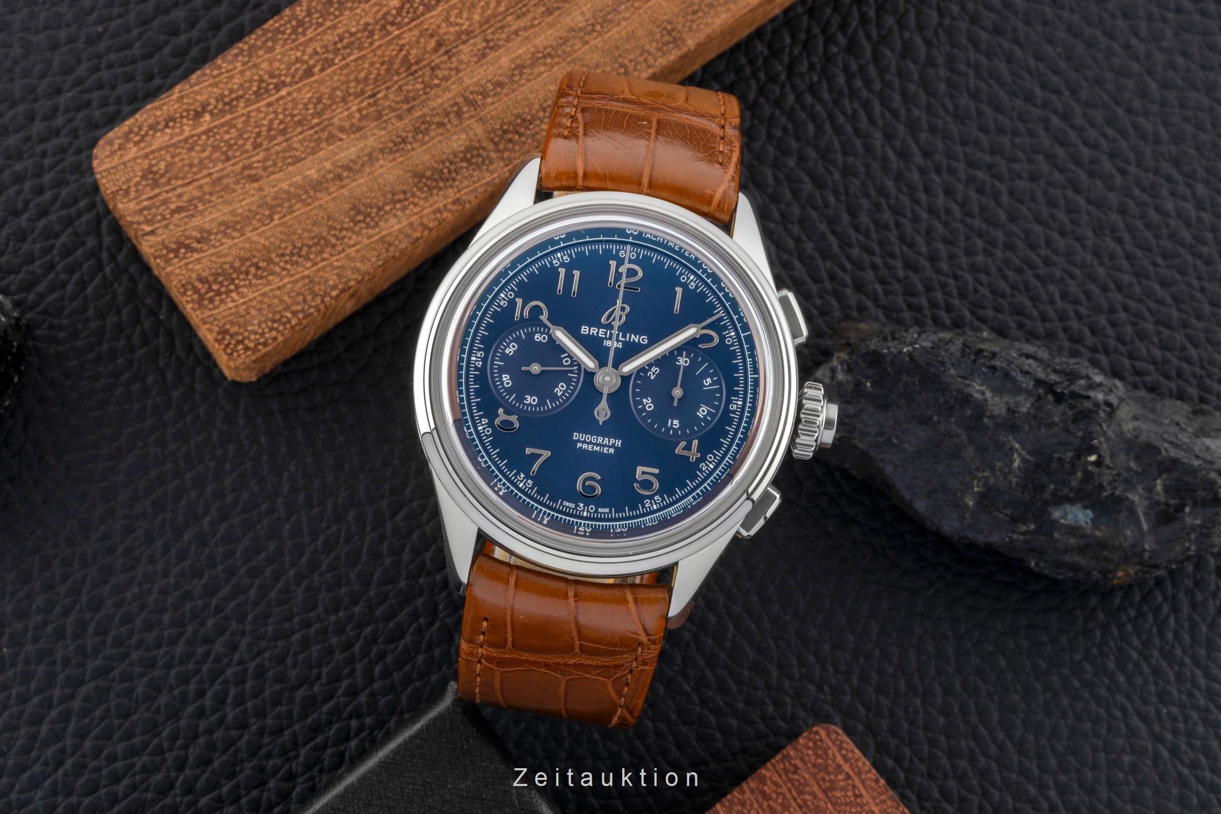 Breitling Premier cronógrafo acero cuerda manual reloj para caballeros AB1510171C1P1  [2600658]