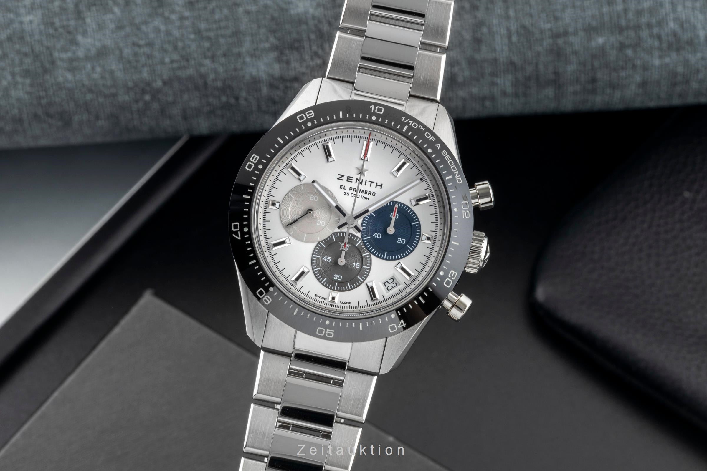 Zenith Chronomaster chronograph steel automatic men's watch 03.3100.3600/69.M3100 LP: 12200EUR  [2600659]