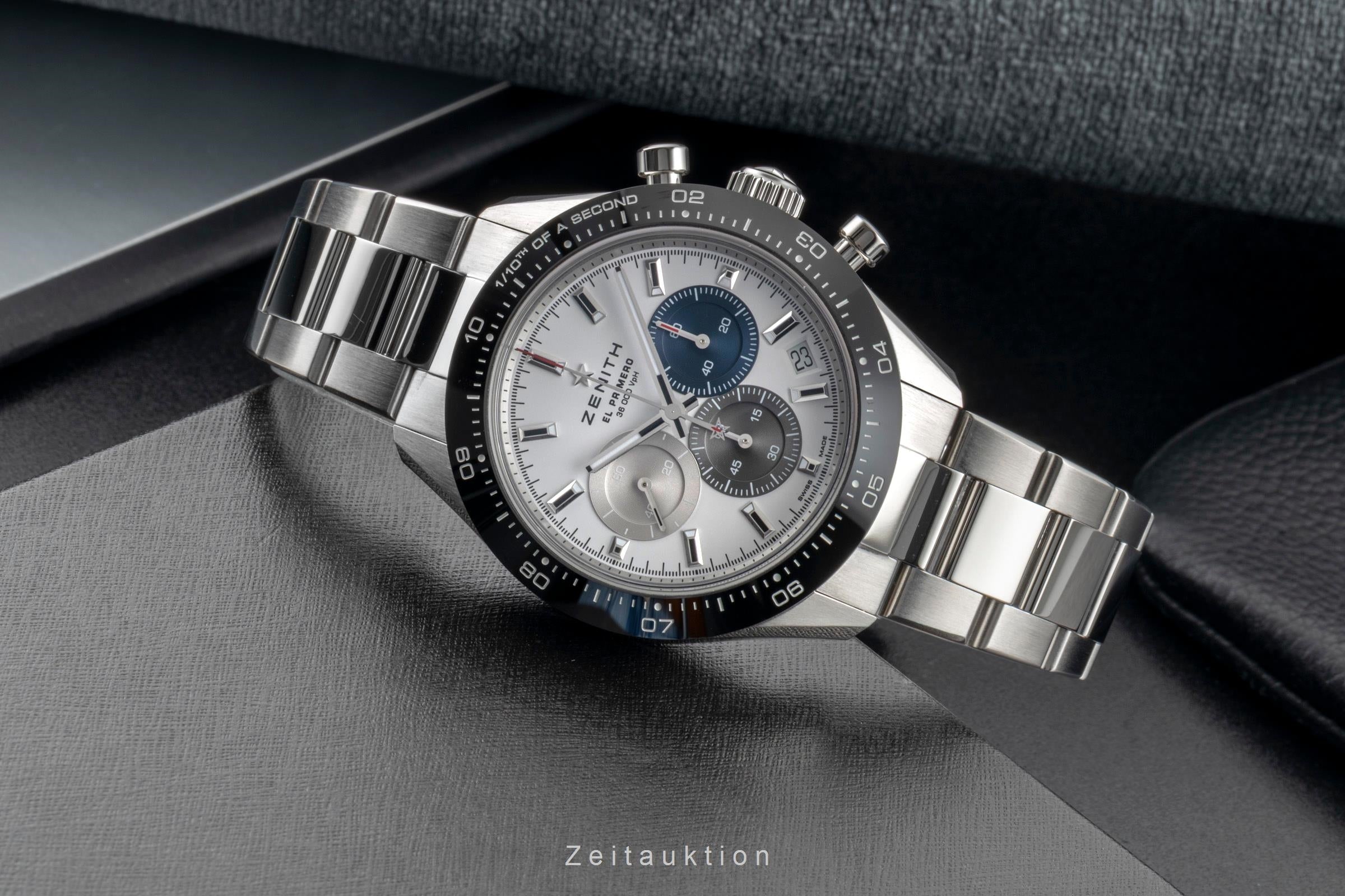 Zenith Chronomaster chronograph steel automatic men's watch 03.3100.3600/69.M3100 LP: 12200EUR  [2600659]