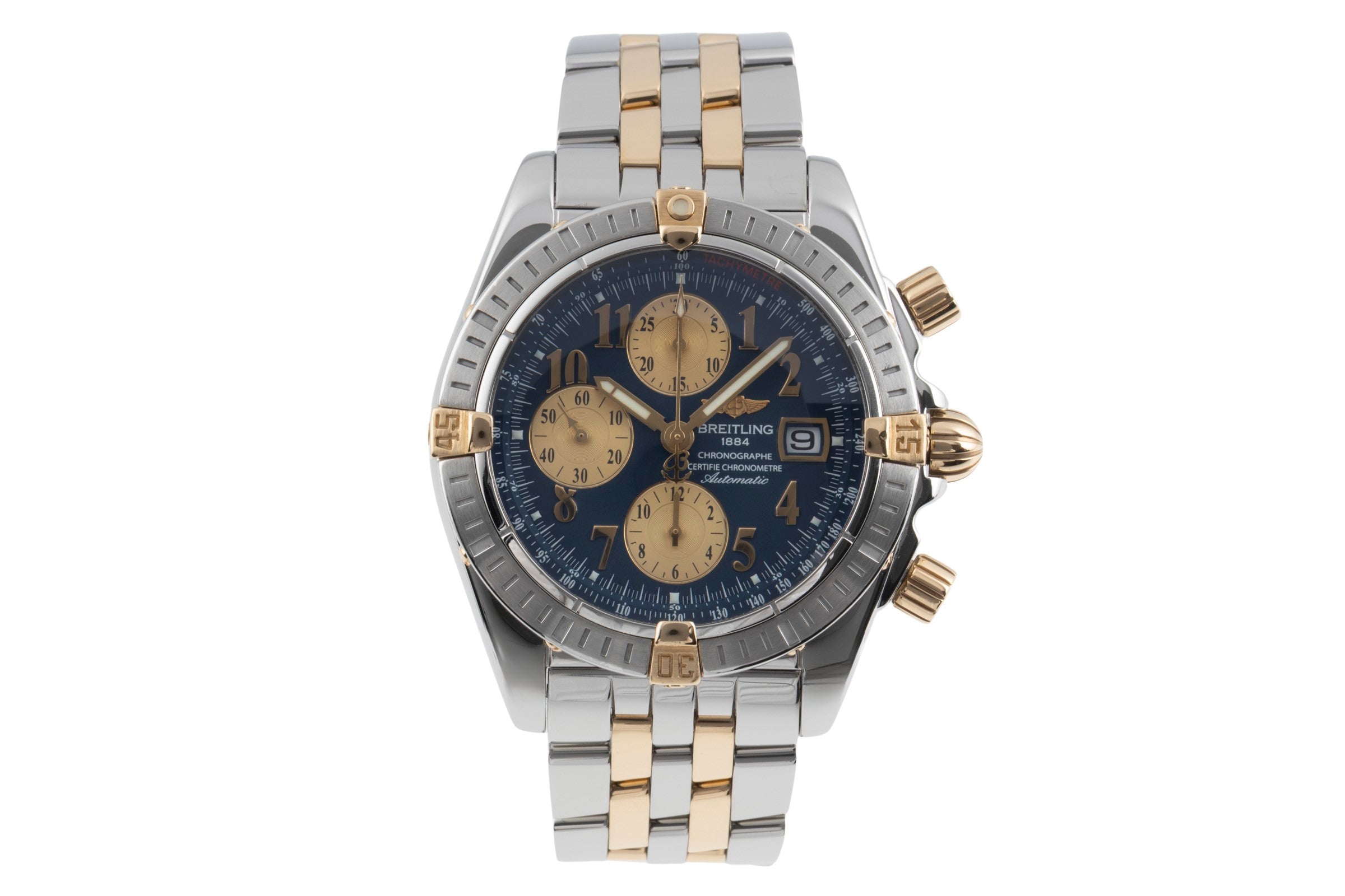 Breitling Chronomat chronograph steel / gold automatic men's watch B13356  [2600663]
