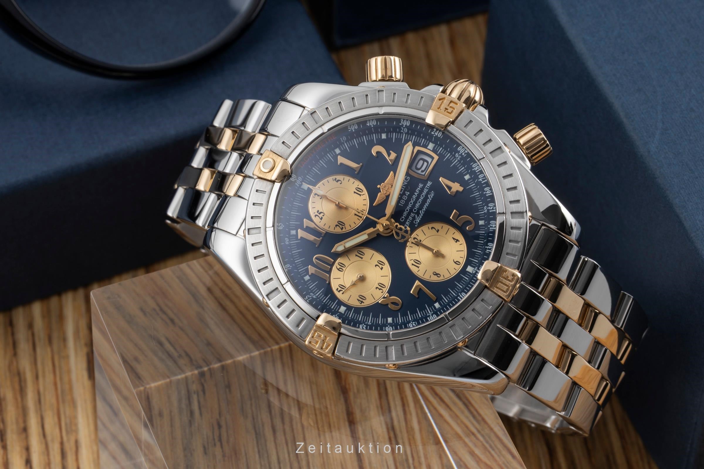 Breitling Chronomat chronograph steel / gold automatic men's watch B13356  [2600663]