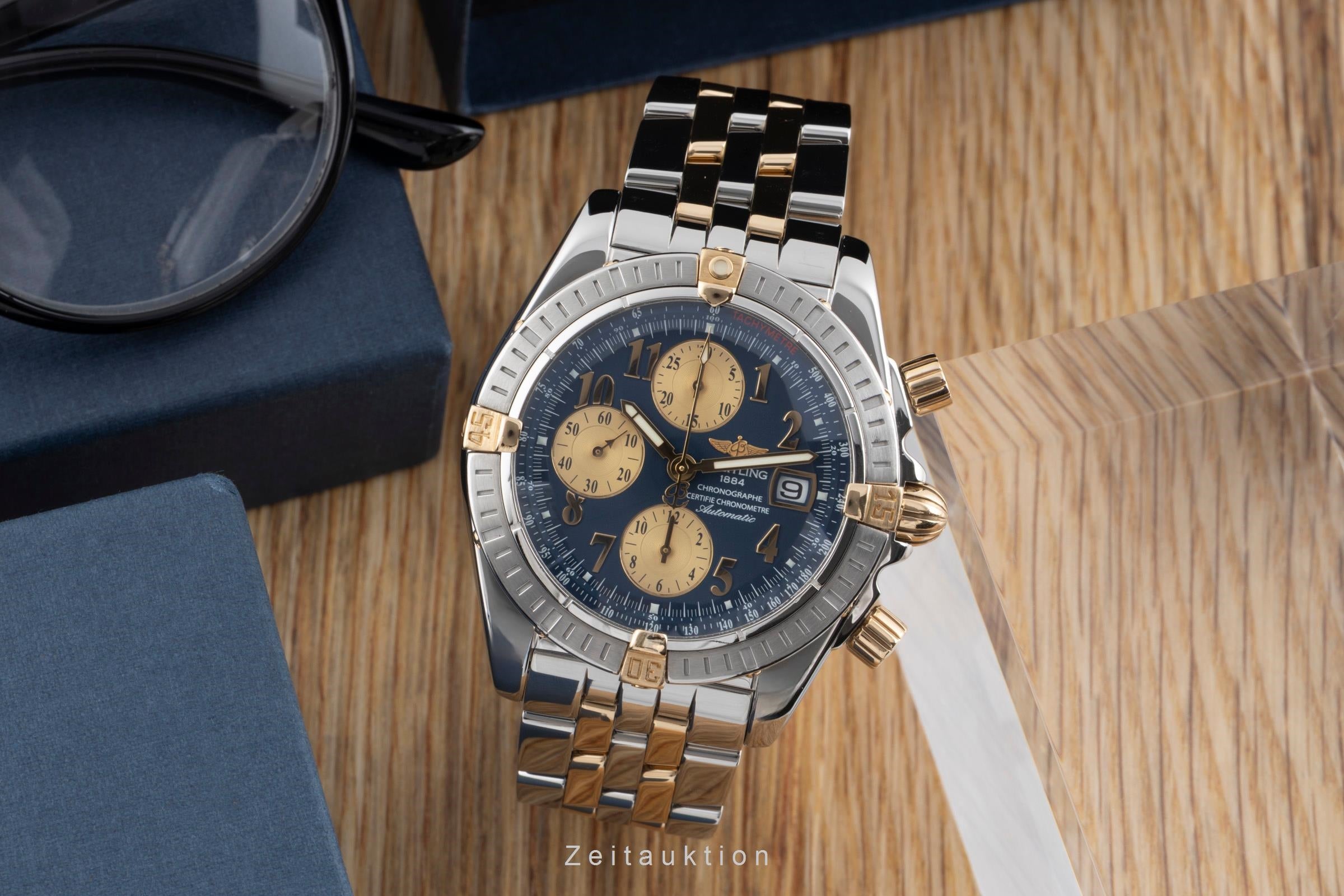 Breitling Chronomat chronograph steel / gold automatic men's watch B13356  [2600663]