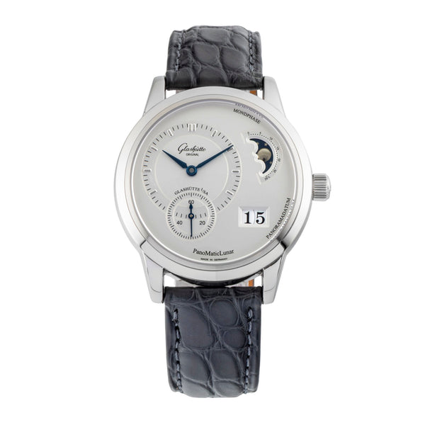 Glashütte PanoMaticLunar steel automatic men's watch 1-90-02-02-02-04  [2600664]