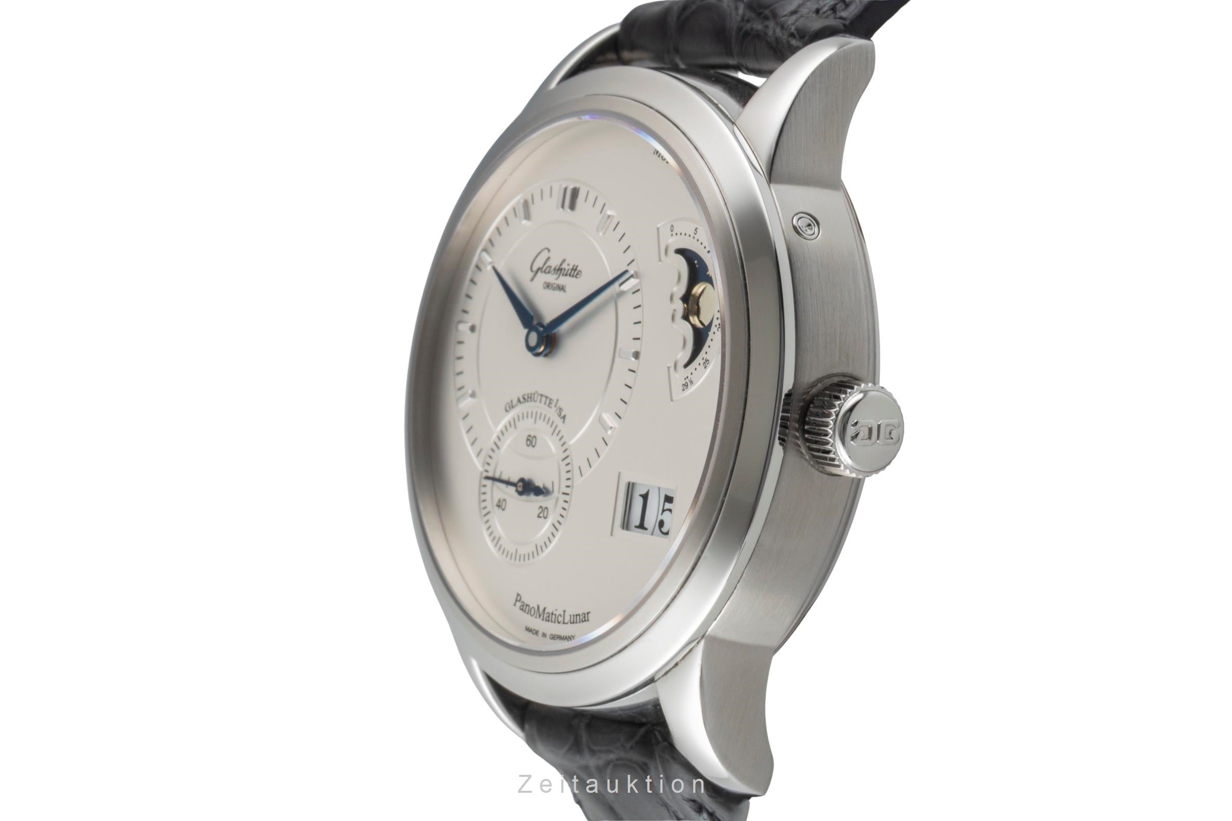 Glashütte PanoMaticLunar steel automatic men's watch 1-90-02-02-02-04  [2600664]