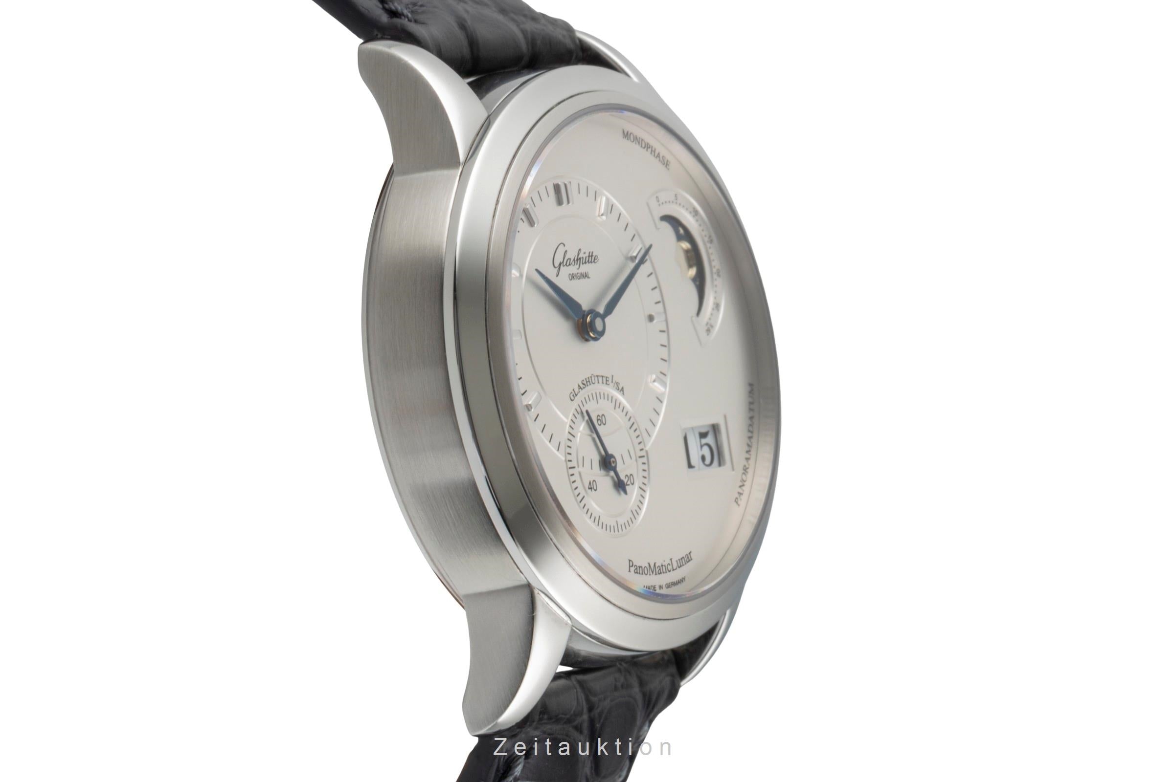 Glashütte PanoMaticLunar steel automatic men's watch 1-90-02-02-02-04  [2600664]
